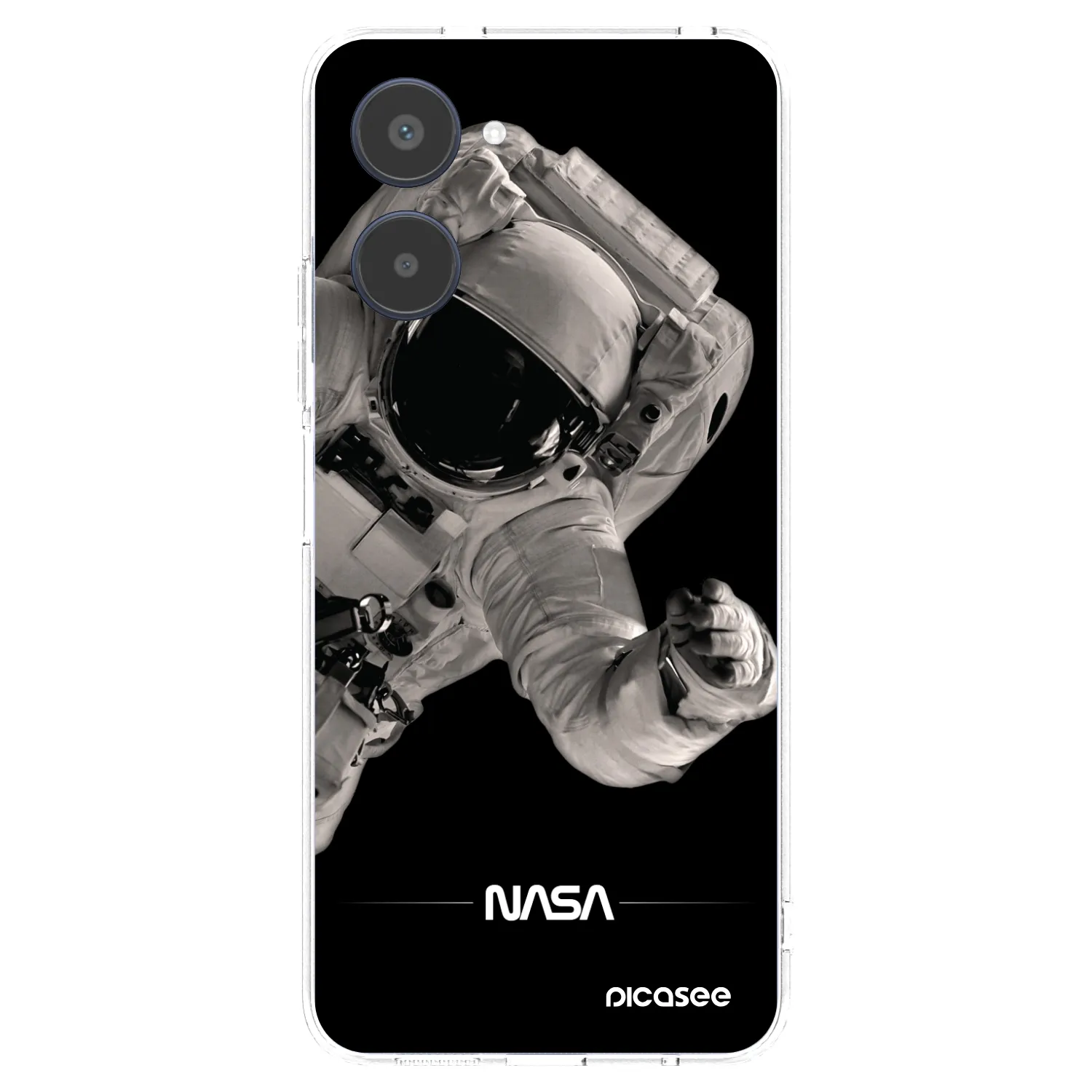Picasee átlátszó szilikon tok az alábbi mobiltelefonokra Realme 10 4G - Astronaut Big