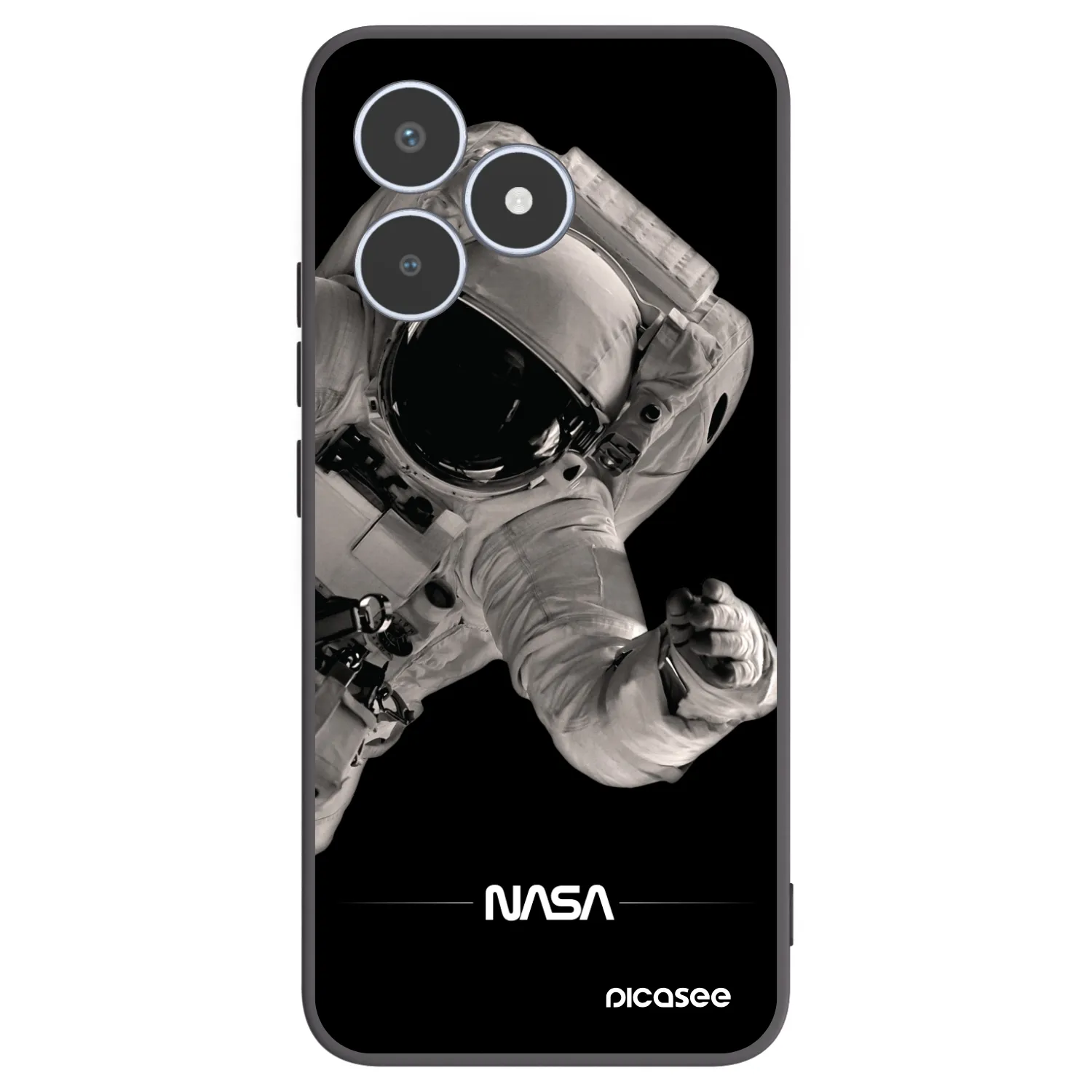 Picasee fekete szilikon tok az alábbi mobiltelefonokra Realme C53 - Astronaut Big