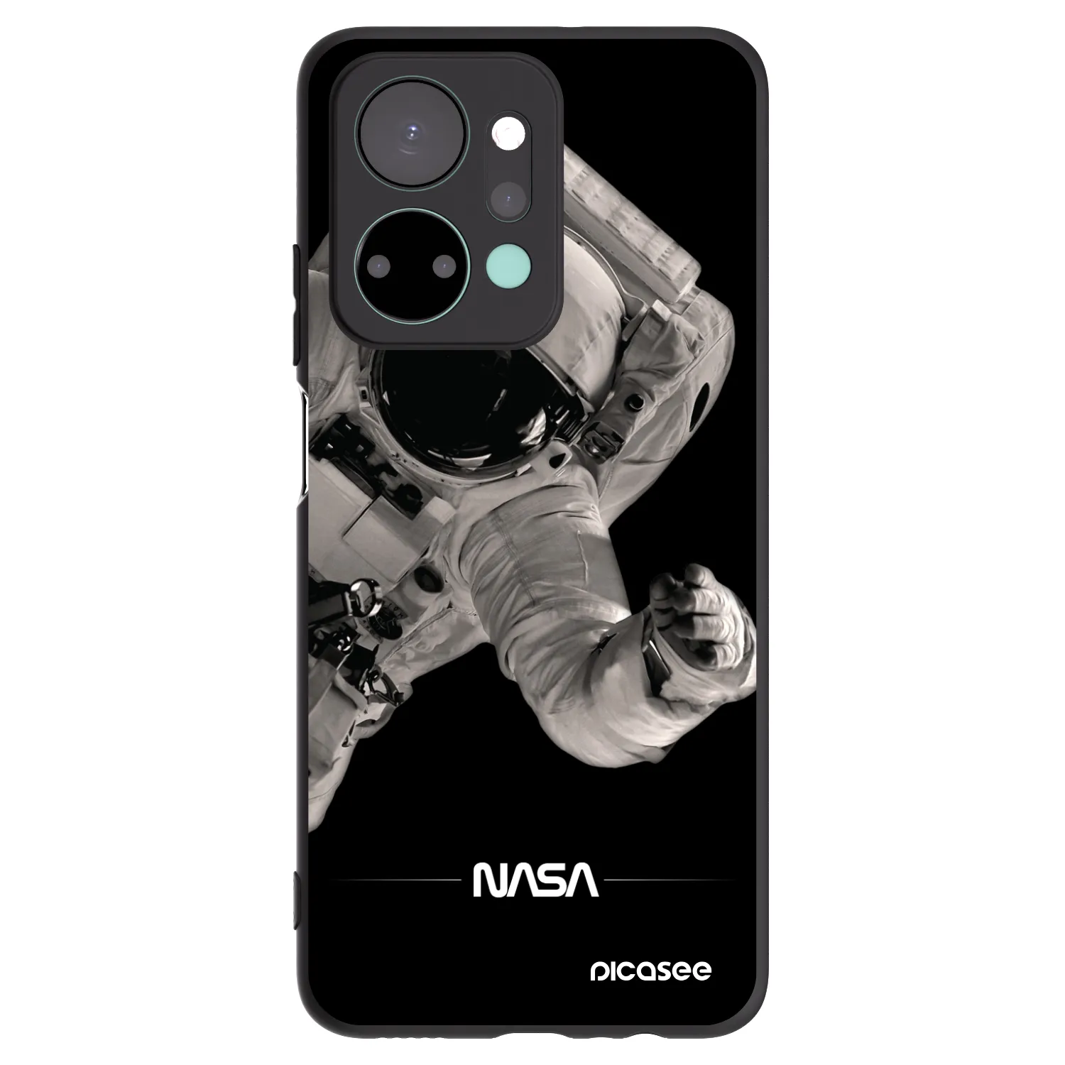 Picasee fekete szilikon tok az alábbi mobiltelefonokra Honor X7a - Astronaut Big