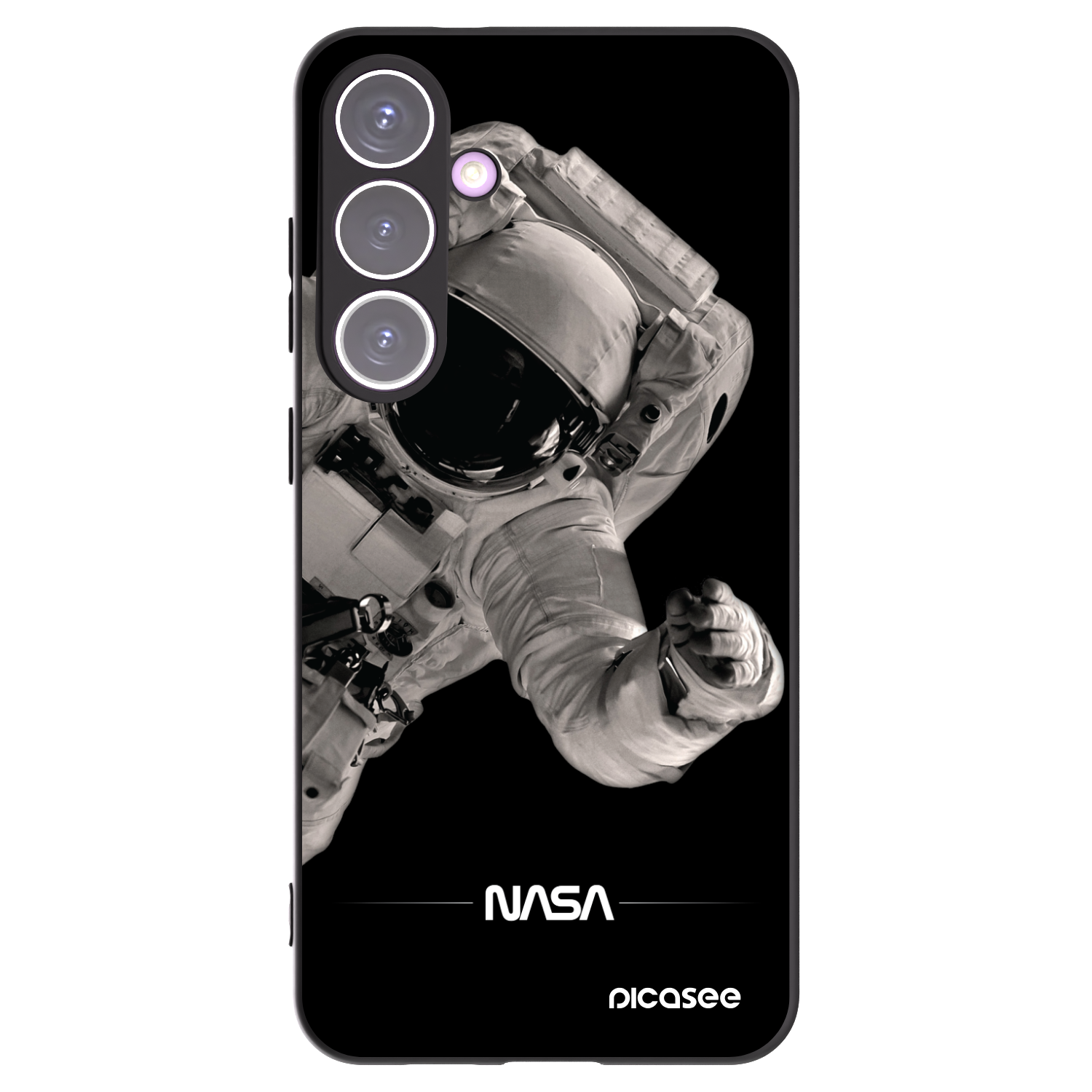 Picasee fekete szilikon tok az alábbi mobiltelefonokra Samsung Galaxy S24+ S926B 5G - Astronaut Big