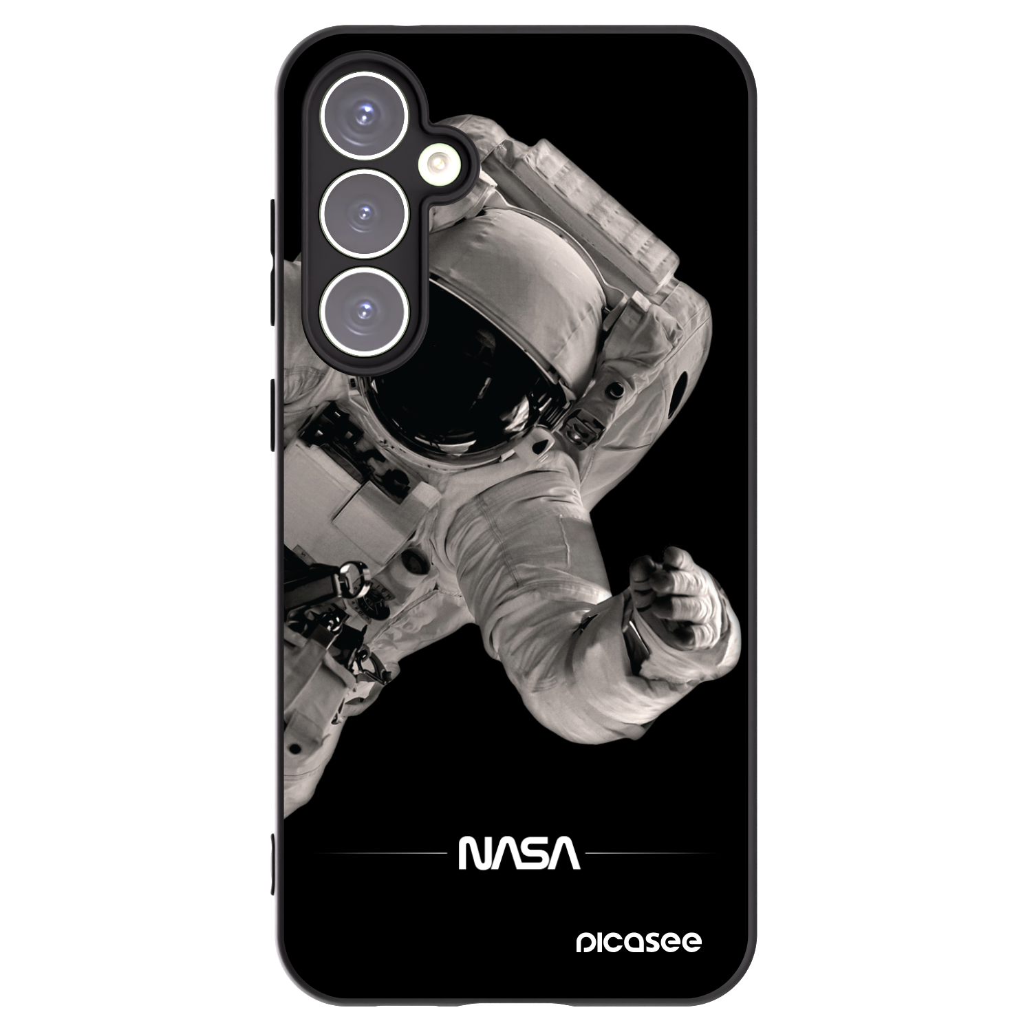 Picasee fekete szilikon tok az alábbi mobiltelefonokra Samsung Galaxy S23 FE S711B - Astronaut Big