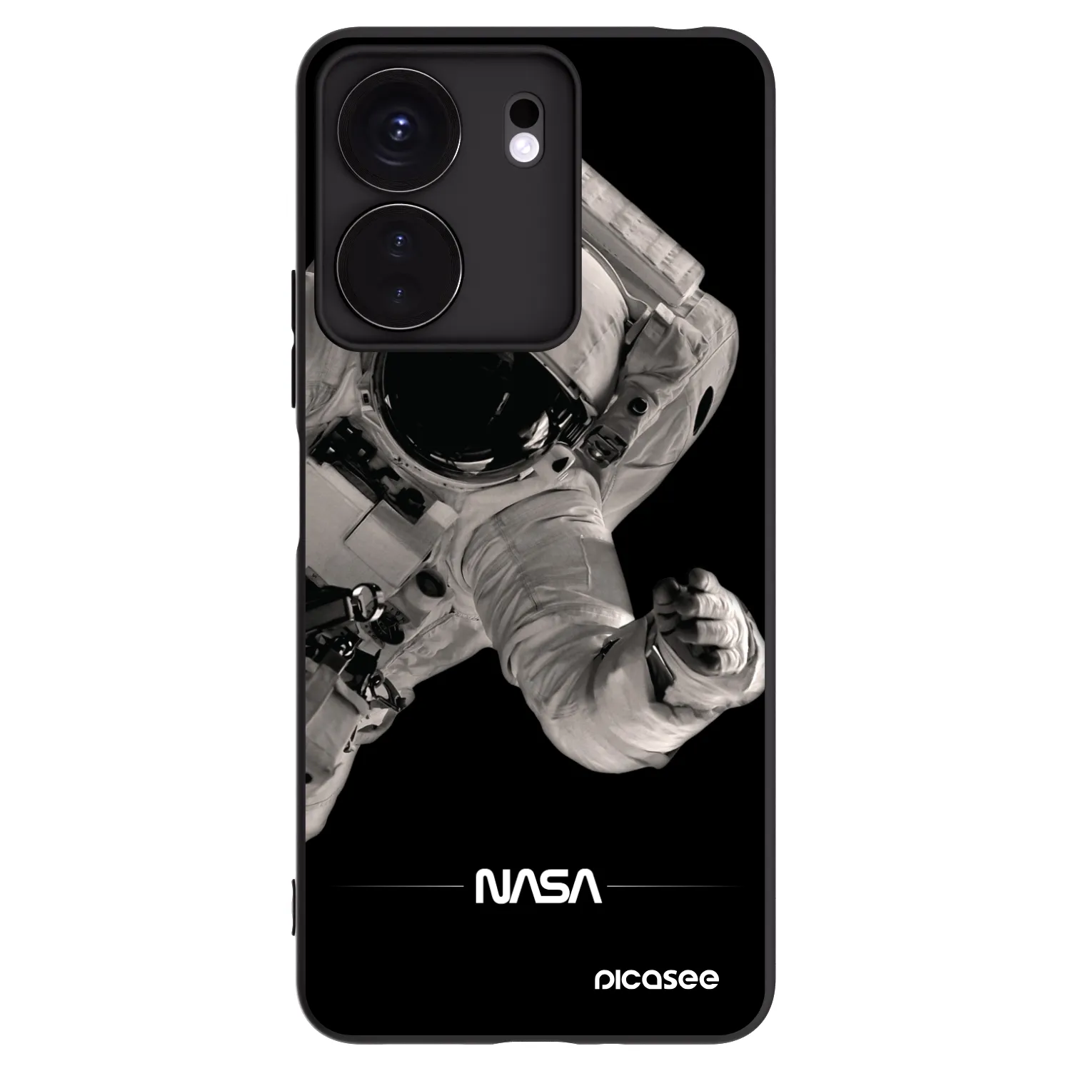Picasee fekete szilikon tok az alábbi mobiltelefonokra Xiaomi Redmi 13C 4G - Astronaut Big