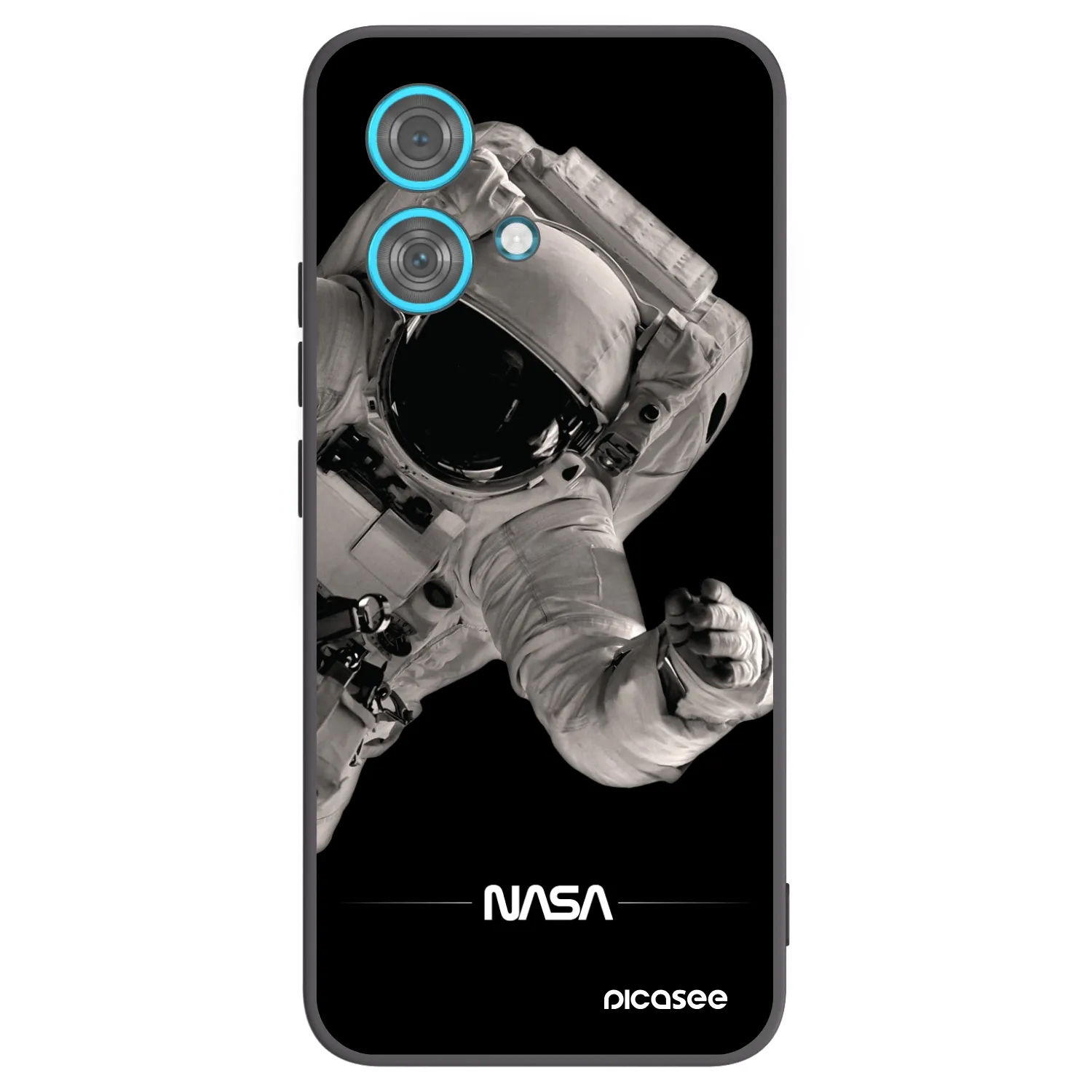 Picasee fekete szilikon tok az alábbi mobiltelefonokra Motorola Edge 40 Neo - Astronaut Big
