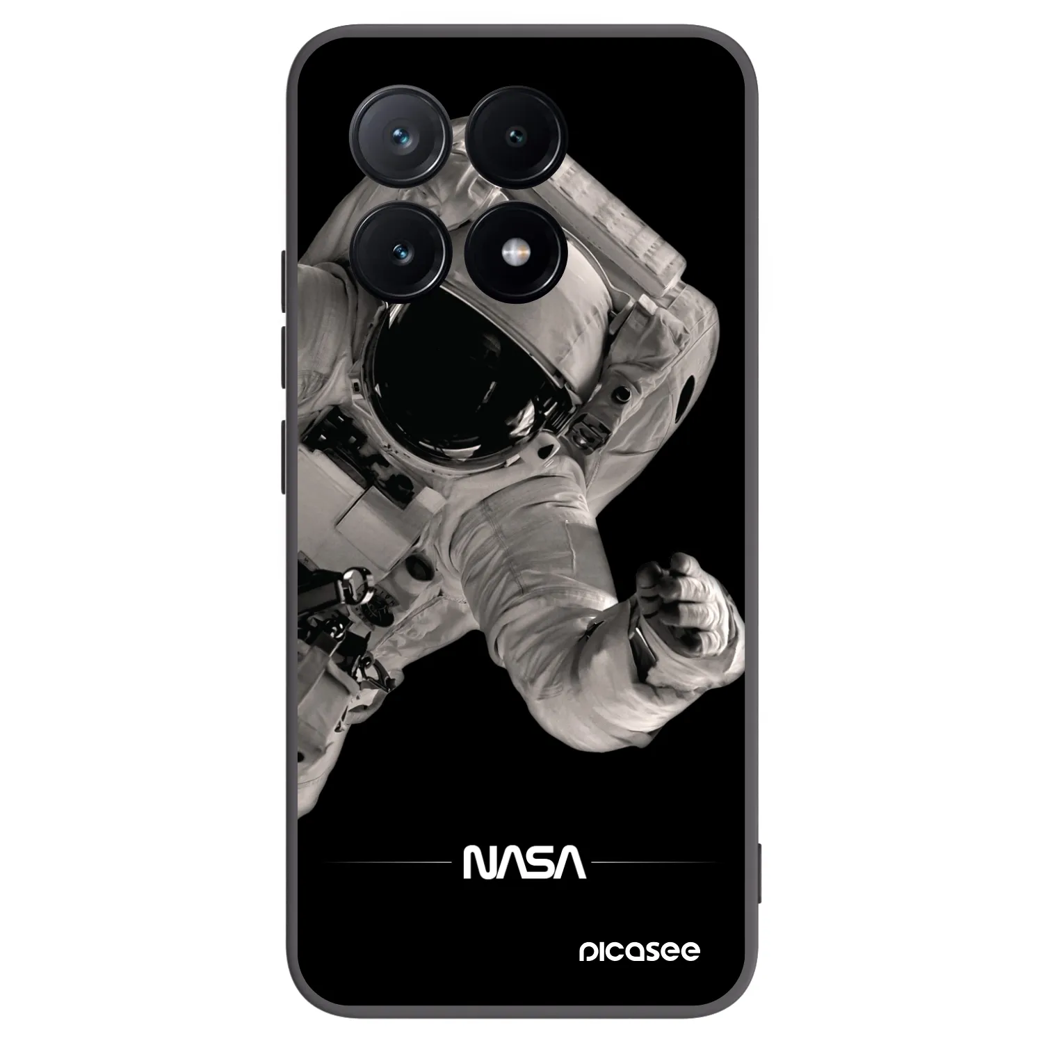 Picasee fekete szilikon tok az alábbi mobiltelefonokra Xiaomi Poco X6 Pro - Astronaut Big