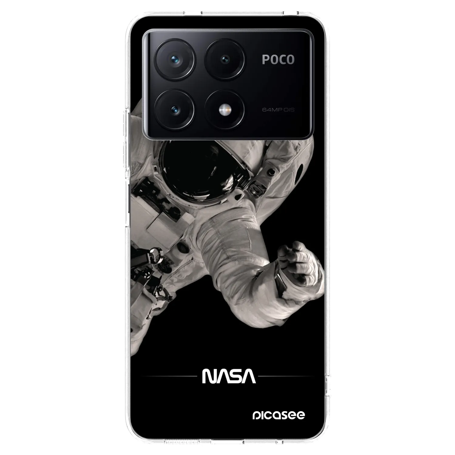 Picasee átlátszó szilikon tok az alábbi mobiltelefonokra Xiaomi Poco X6 Pro - Astronaut Big