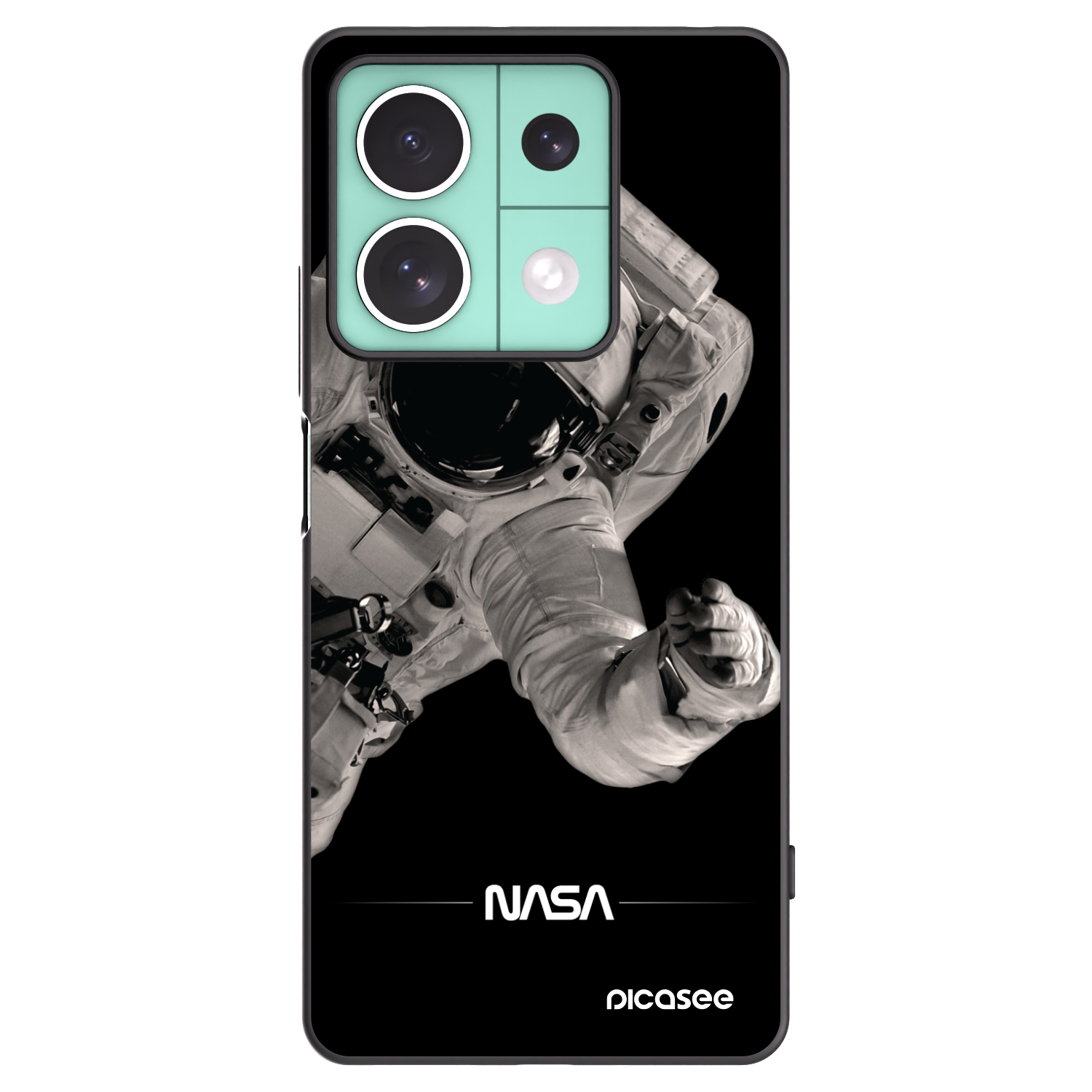 Picasee fekete szilikon tok az alábbi mobiltelefonokra Xiaomi Redmi Note 13 5G - Astronaut Big