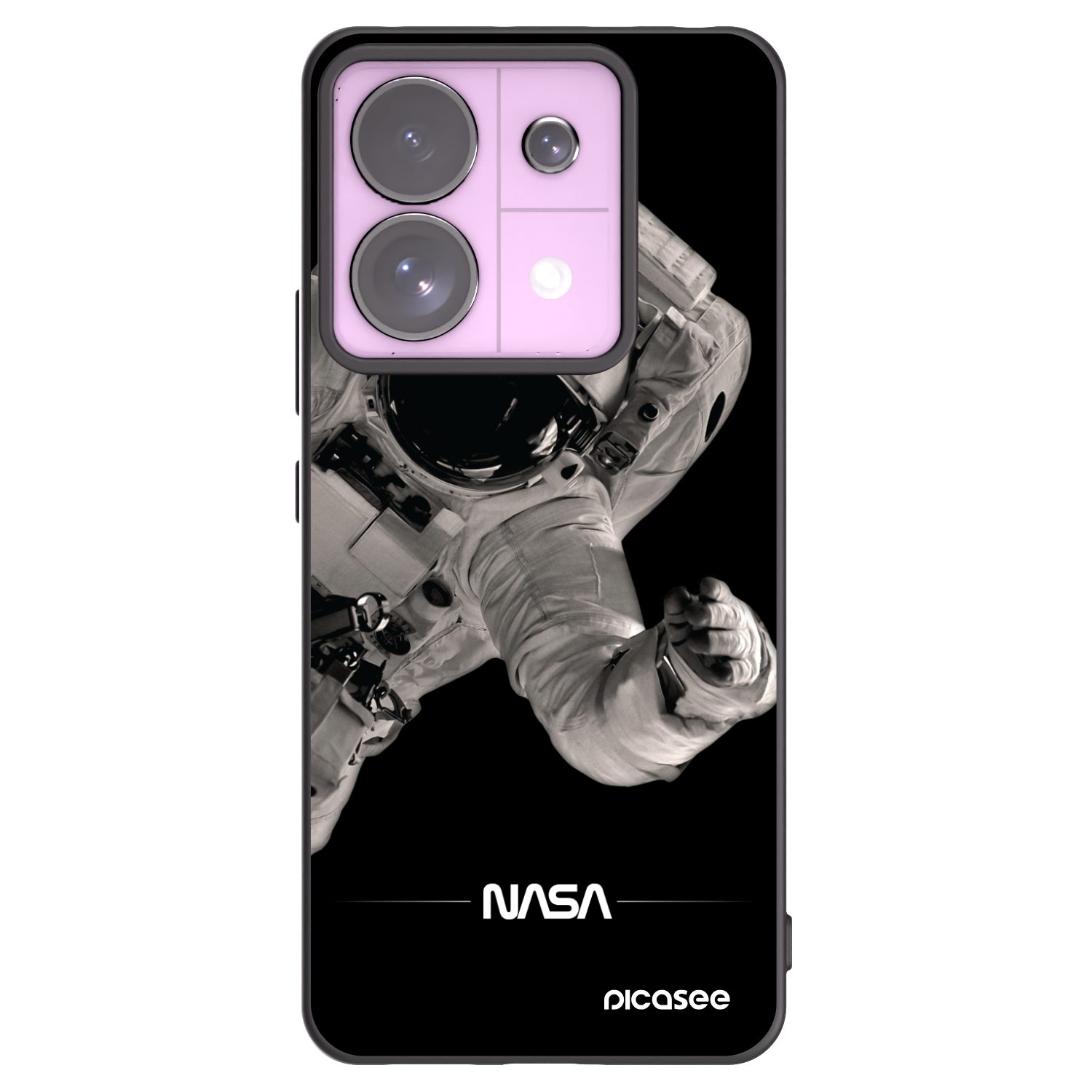 Picasee fekete szilikon tok az alábbi mobiltelefonokra Xiaomi Redmi Note 13 Pro 5G - Astronaut Big