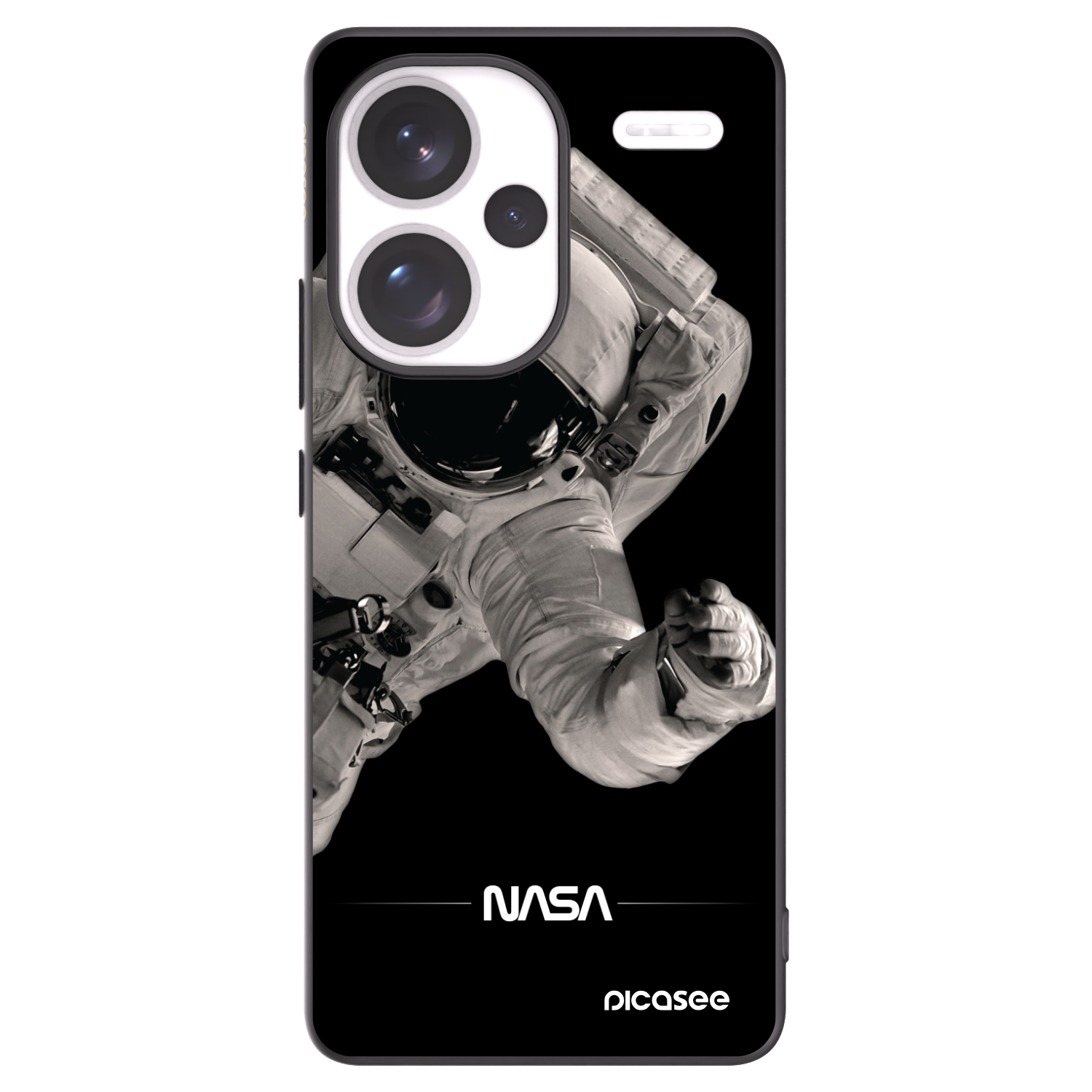 Picasee fekete szilikon tok az alábbi mobiltelefonokra Xiaomi Redmi Note 13 Pro+ 5G - Astronaut Big