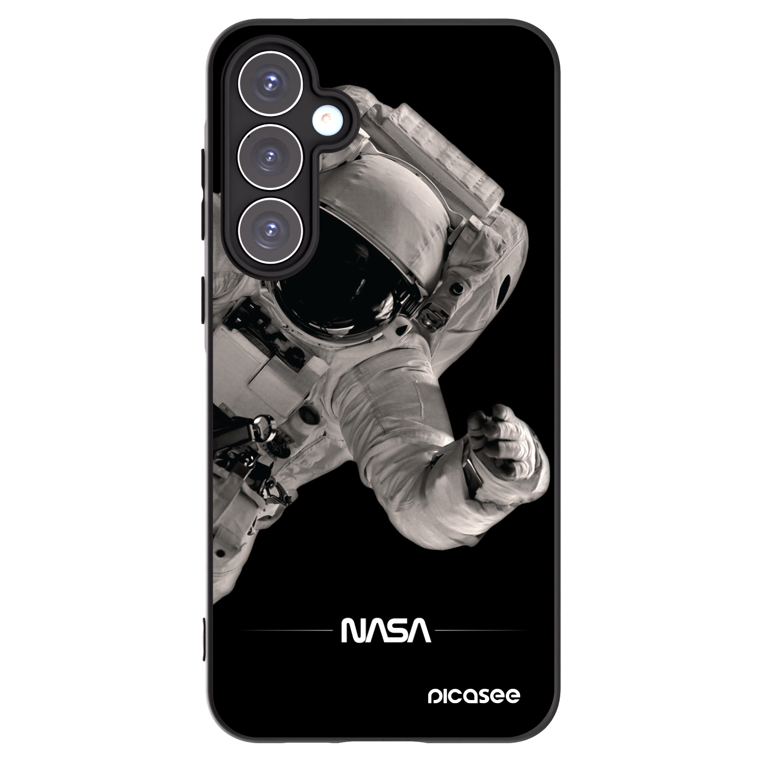 Picasee fekete szilikon tok az alábbi mobiltelefonokra Samsung Galaxy A55 5G A556B - Astronaut Big