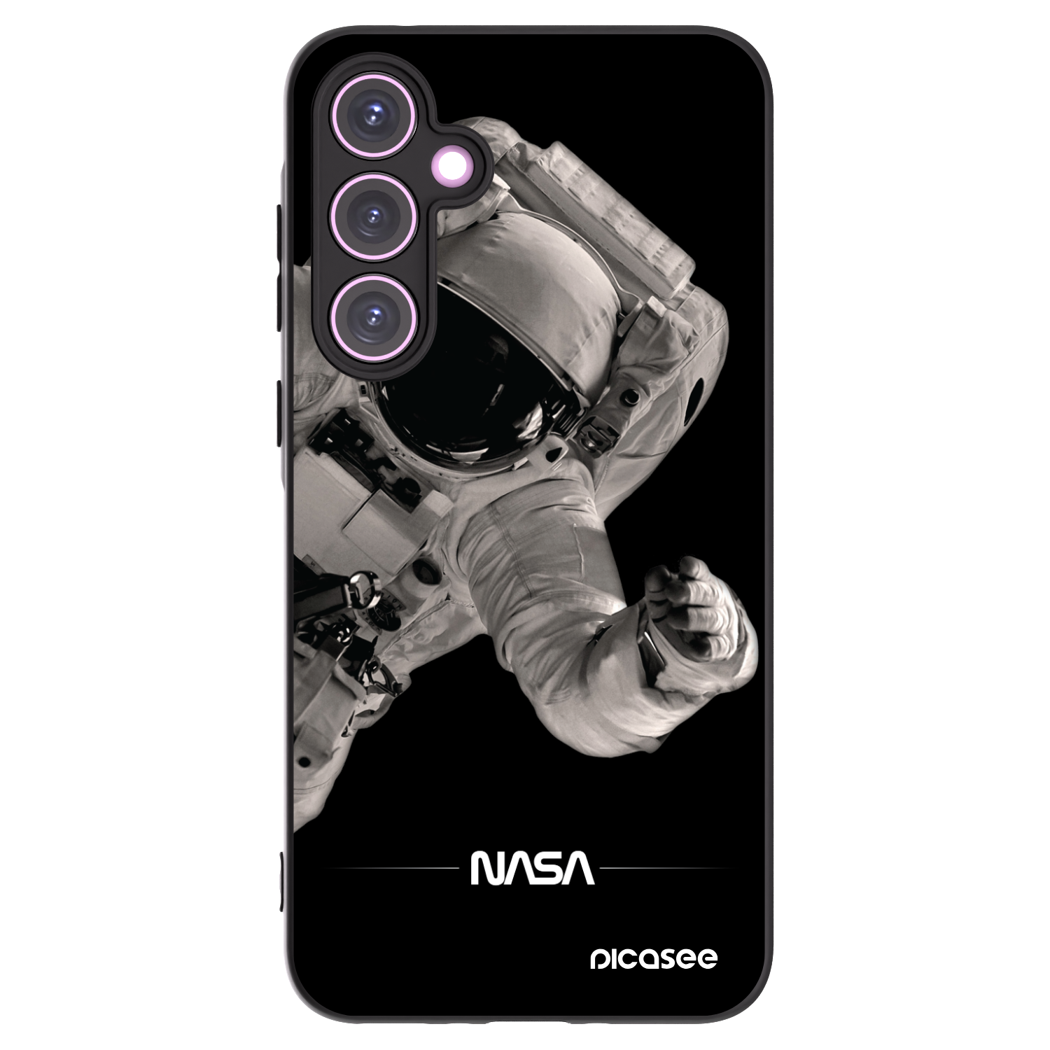 Picasee fekete szilikon tok az alábbi mobiltelefonokra Samsung Galaxy A35 5G A356B - Astronaut Big