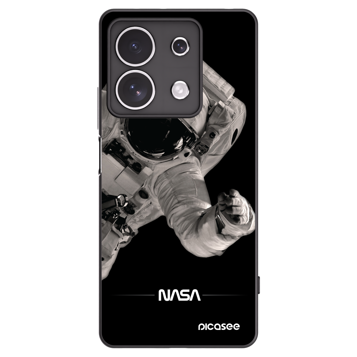 Picasee fekete szilikon tok az alábbi mobiltelefonokra Xiaomi Redmi Note 13 4G - Astronaut Big