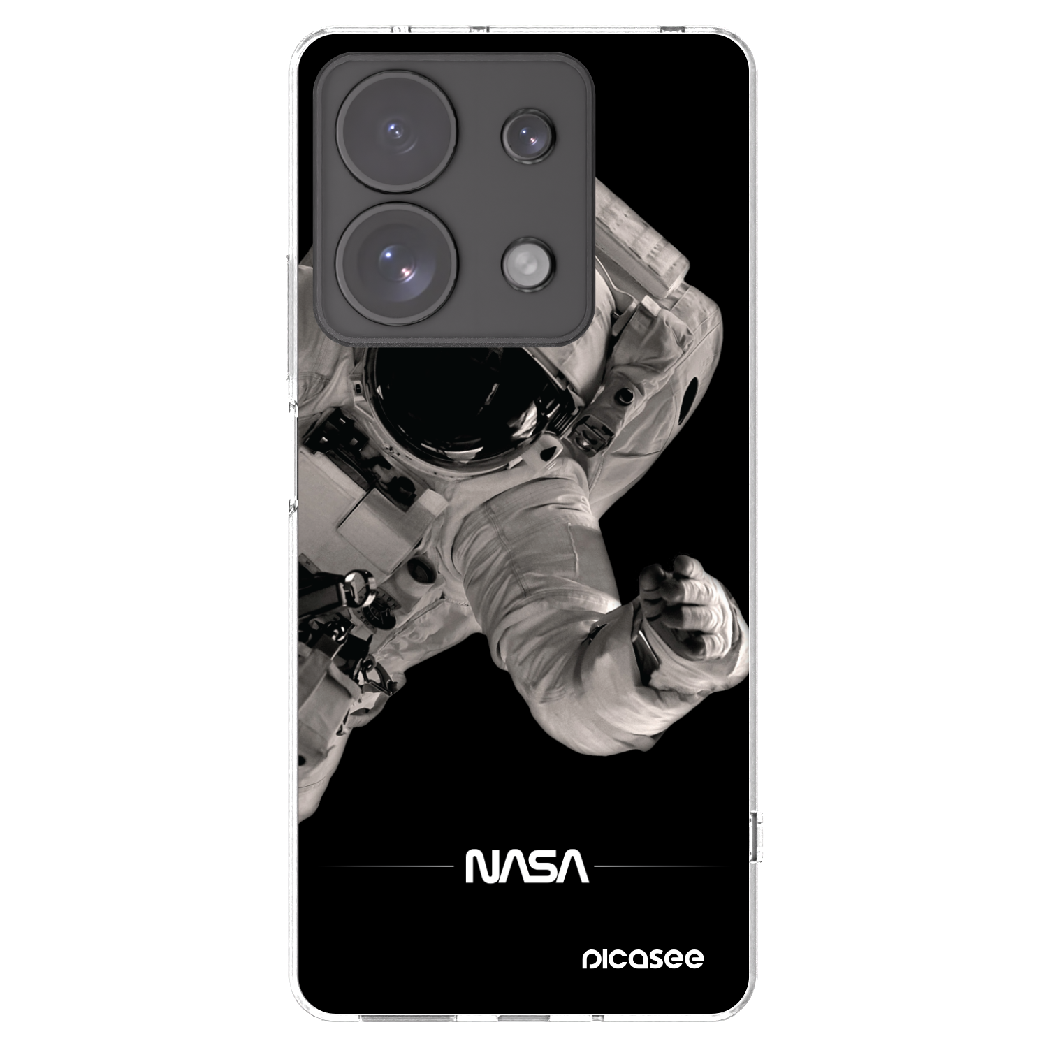 Picasee átlátszó szilikon tok az alábbi mobiltelefonokra Xiaomi Redmi Note 13 Pro 4G - Astronaut Big
