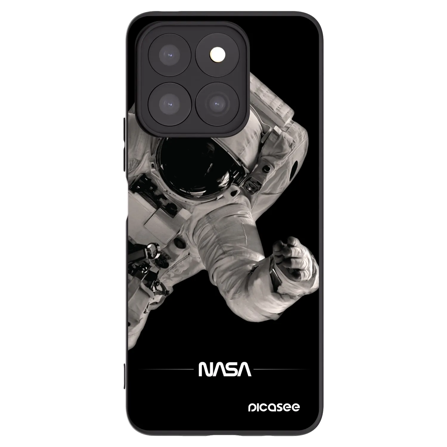 Picasee fekete szilikon tok az alábbi mobiltelefonokra Honor X8b - Astronaut Big