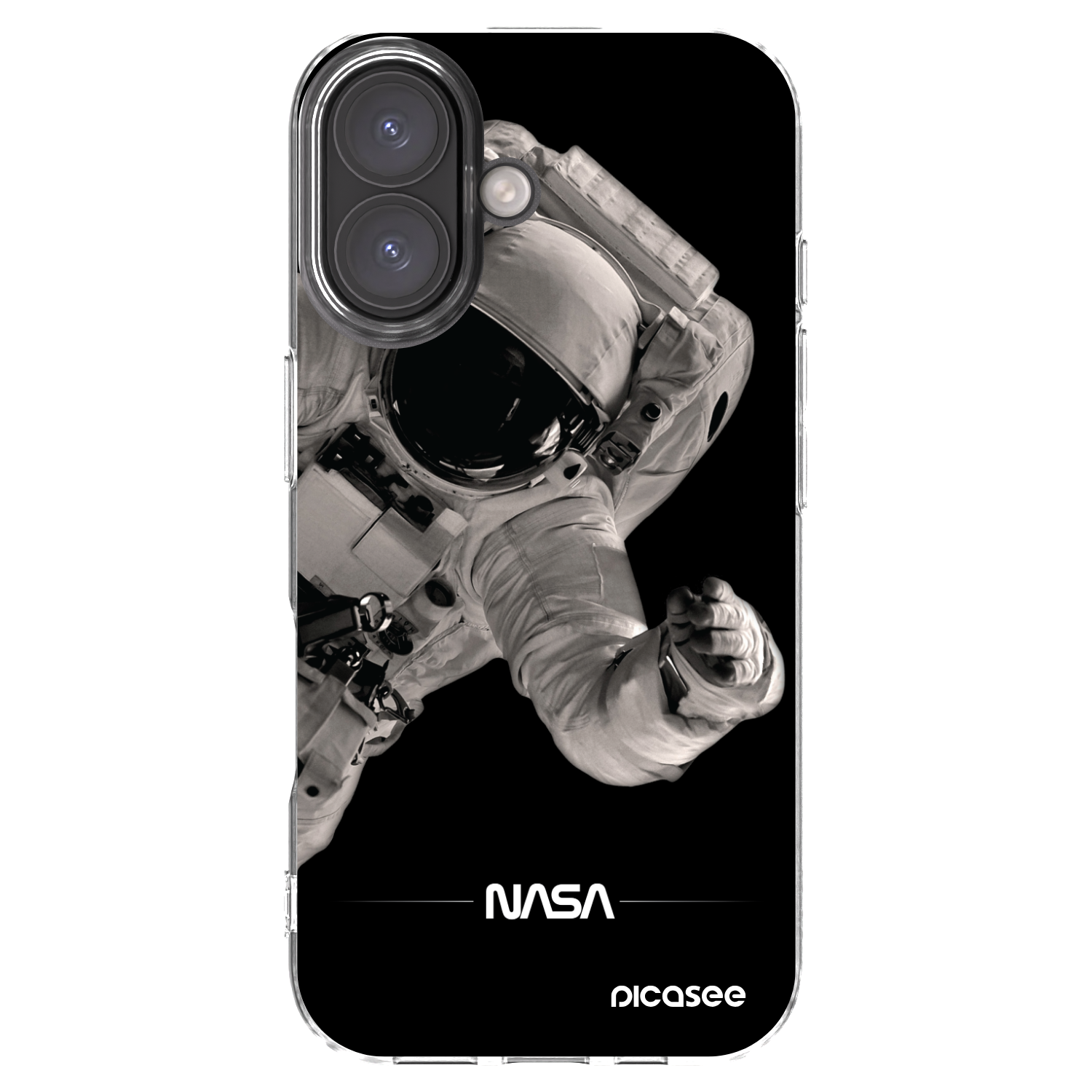 Picasee átlátszó szilikon tok az alábbi mobiltelefonokra Apple iPhone 16 - Astronaut Big