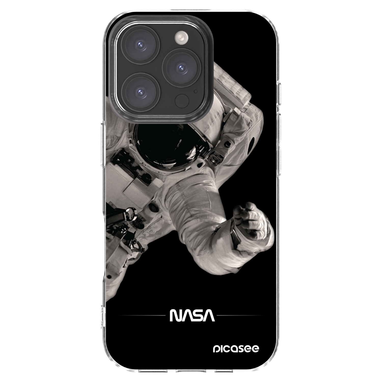 Picasee átlátszó szilikon tok az alábbi mobiltelefonokra Apple iPhone 16 Pro - Astronaut Big