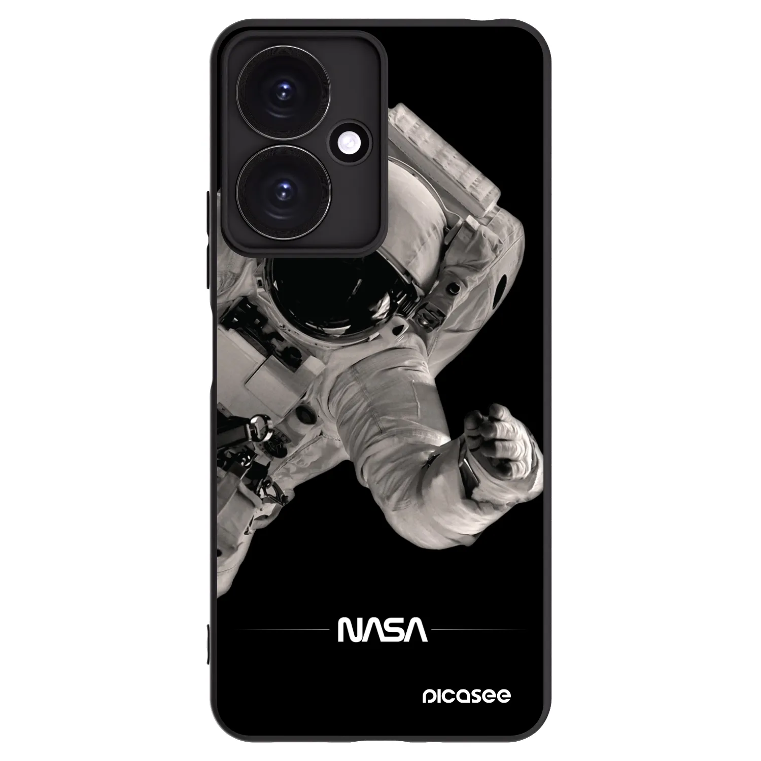 Picasee fekete szilikon tok az alábbi mobiltelefonokra Xiaomi Redmi 13C 5G - Astronaut Big