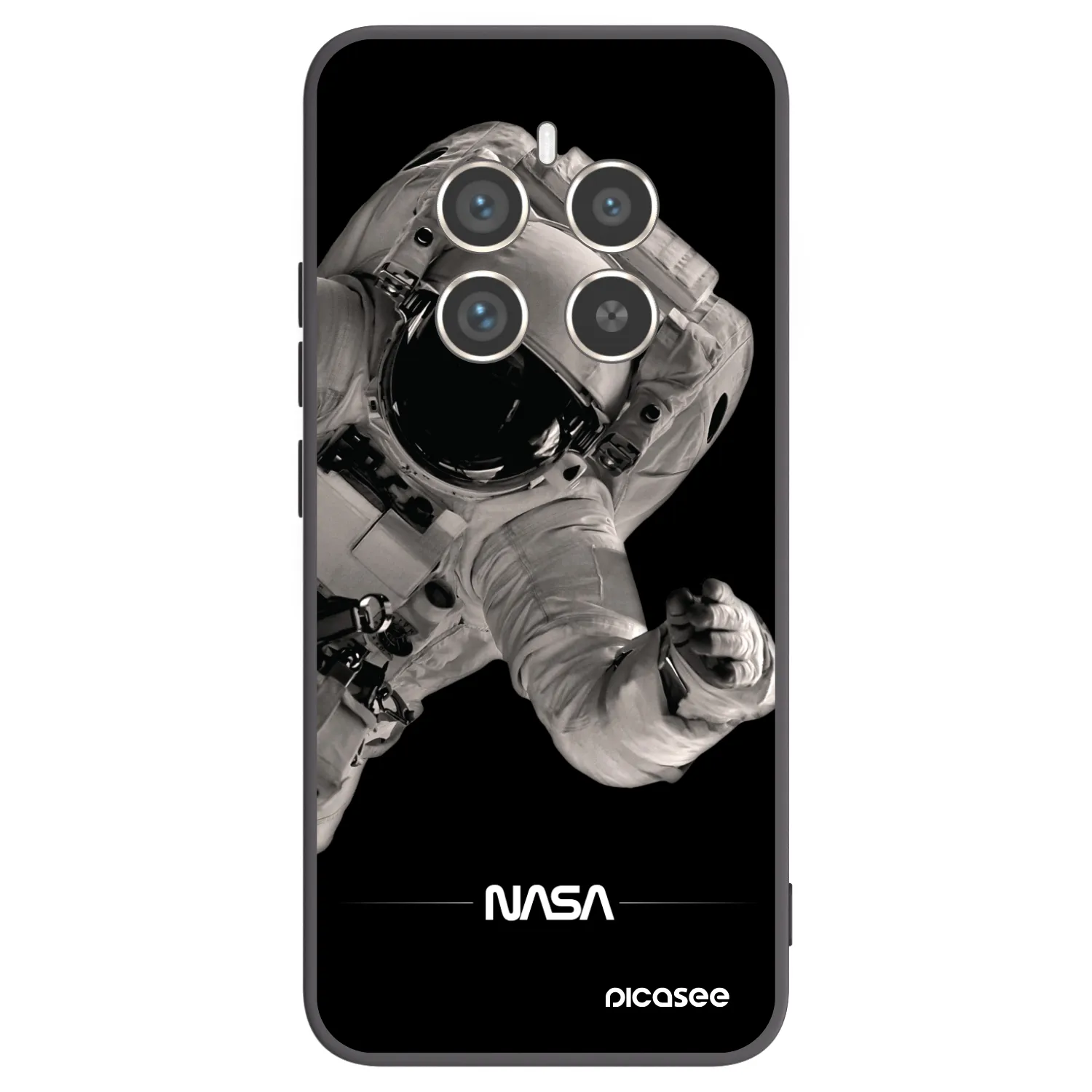 Picasee fekete szilikon tok az alábbi mobiltelefonokra Realme 12 Pro 5G - Astronaut Big