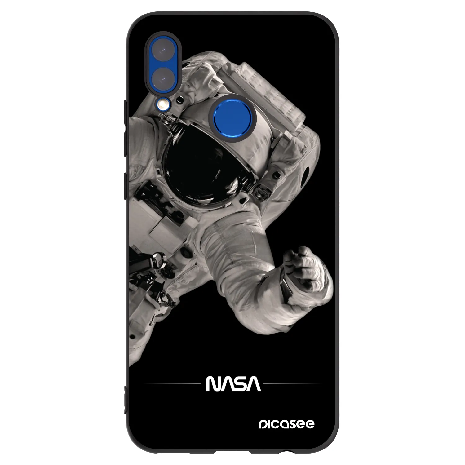 Picasee fekete szilikon tok az alábbi mobiltelefonokra Honor 10 Lite - Astronaut Big