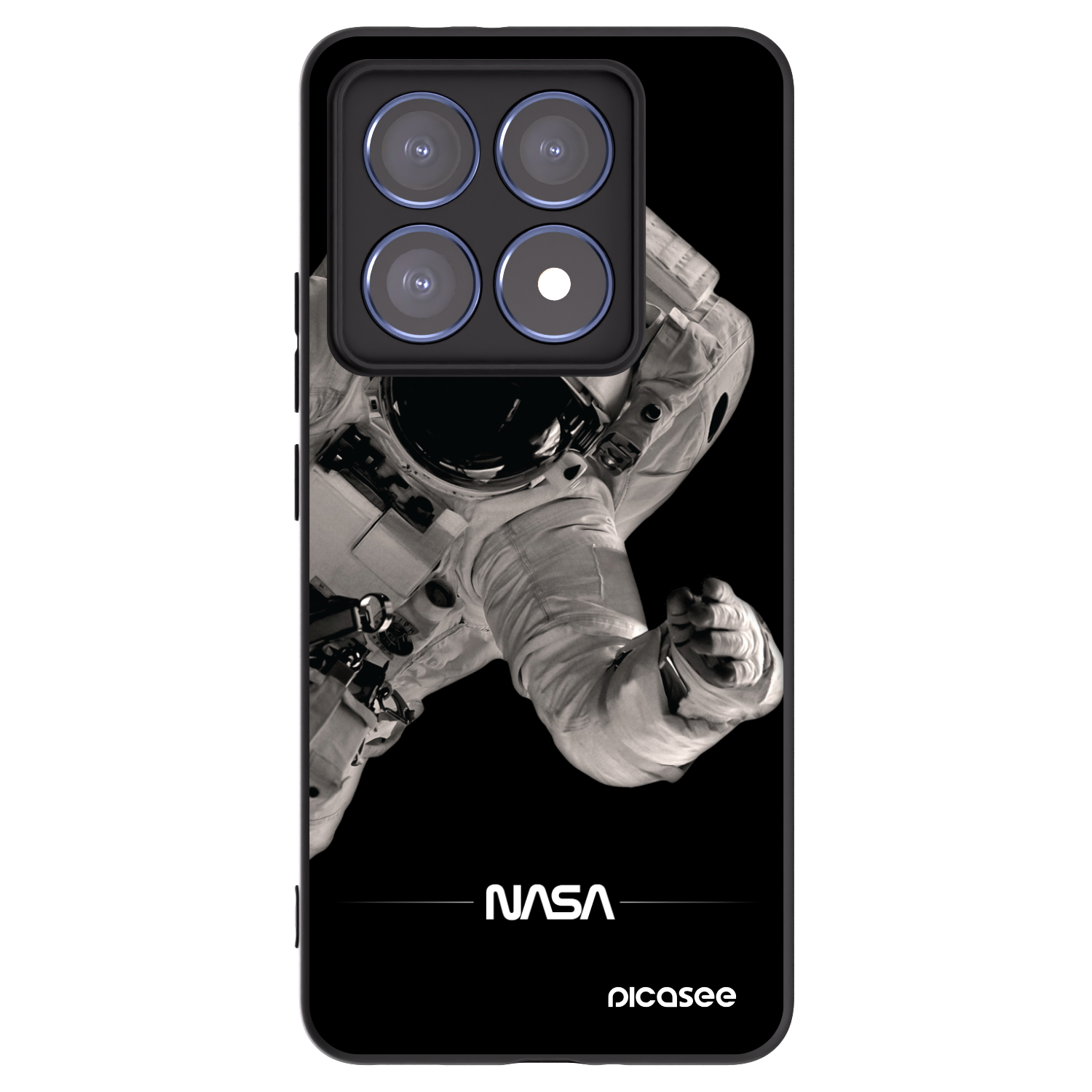 Picasee fekete szilikon tok az alábbi mobiltelefonokra Xiaomi 14T Pro - Astronaut Big