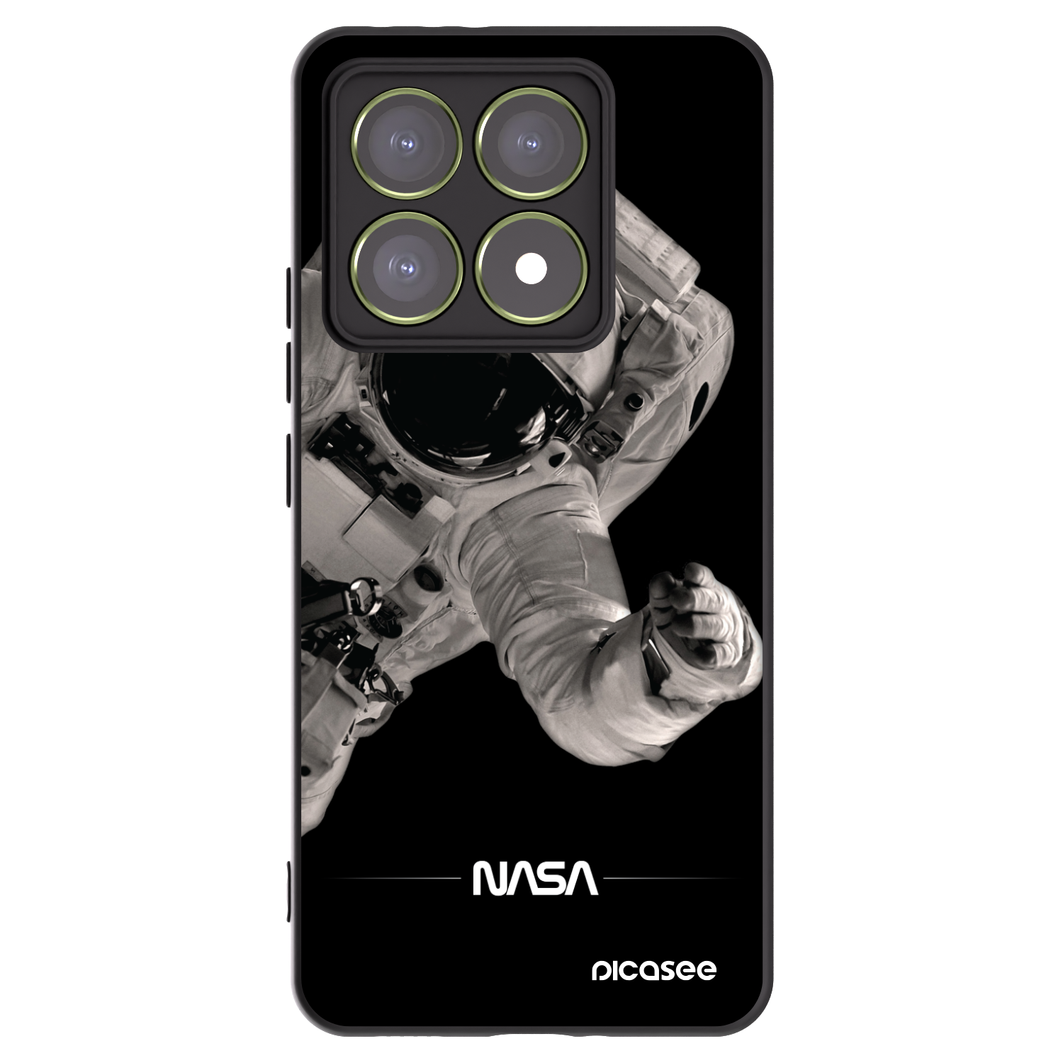 Picasee fekete szilikon tok az alábbi mobiltelefonokra Xiaomi 14T - Astronaut Big