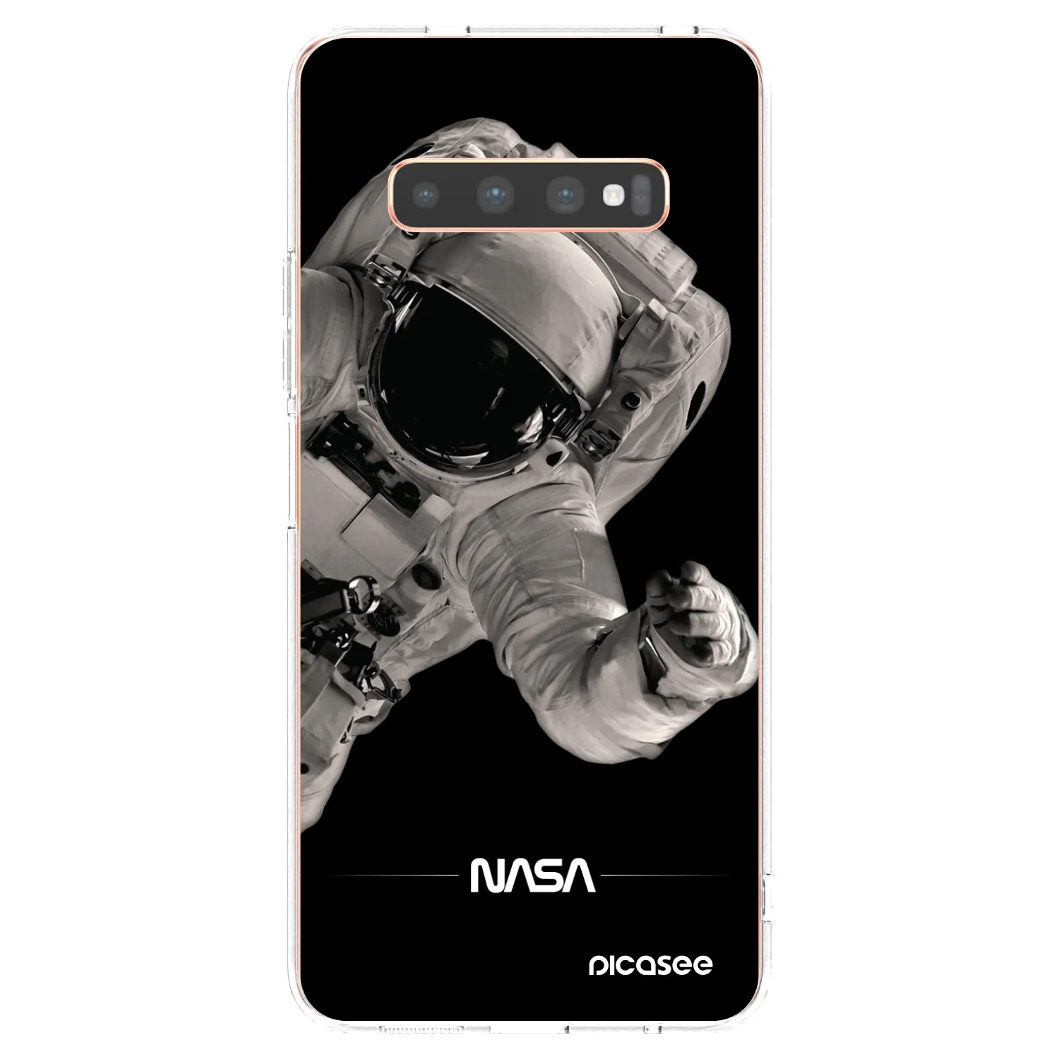 Picasee átlátszó szilikon tok az alábbi mobiltelefonokra Samsung Galaxy S10 Plus G975 - Astronaut Big