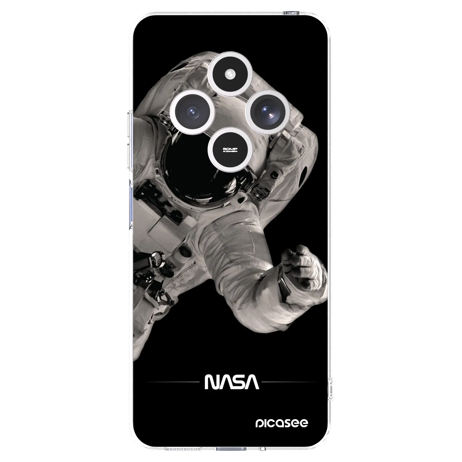 Picasee átlátszó szilikon tok az alábbi mobiltelefonokra Xiaomi Redmi 14C - Astronaut Big