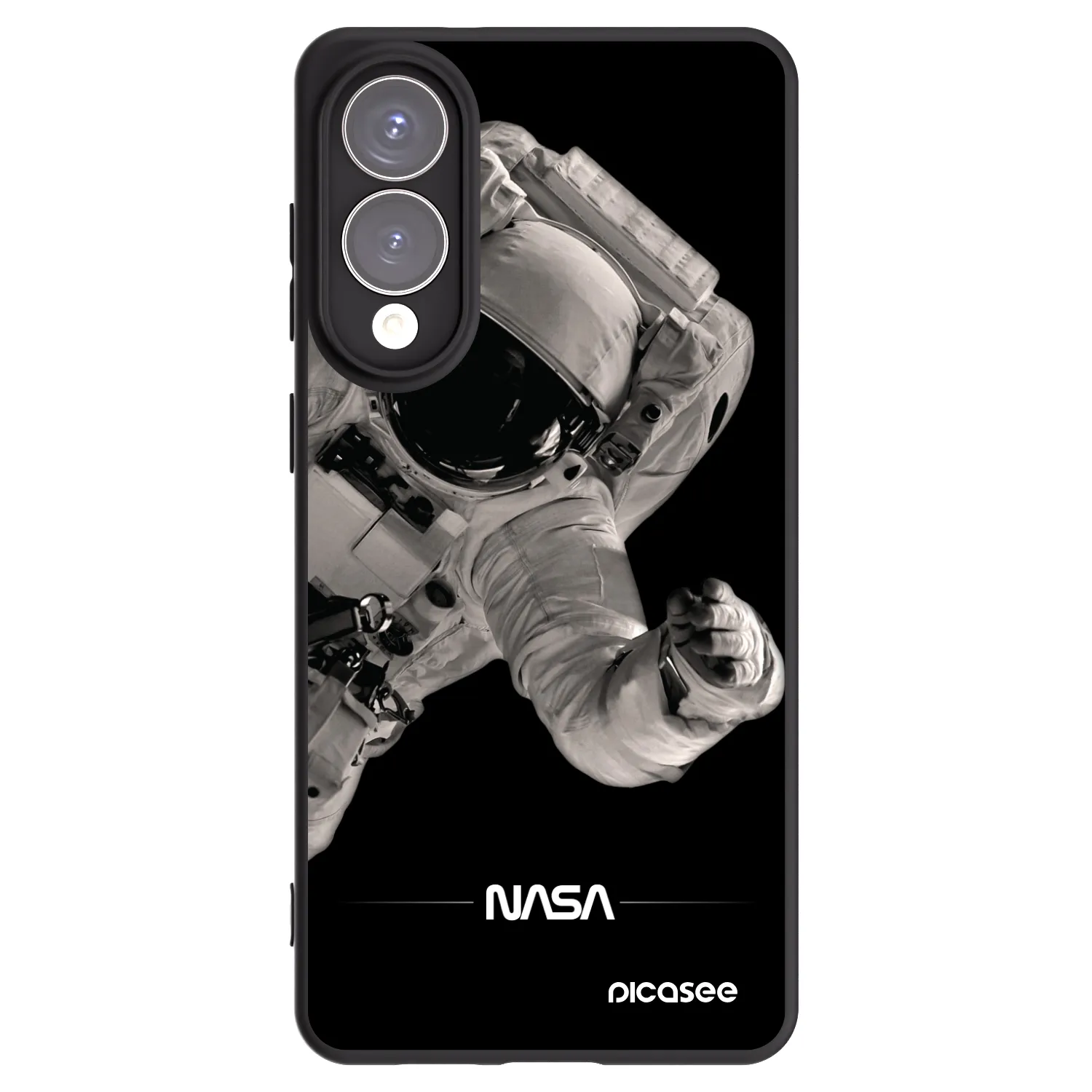 Picasee fekete szilikon tok az alábbi mobiltelefonokra Samsung Galaxy S25 Edge 5G - Astronaut Big