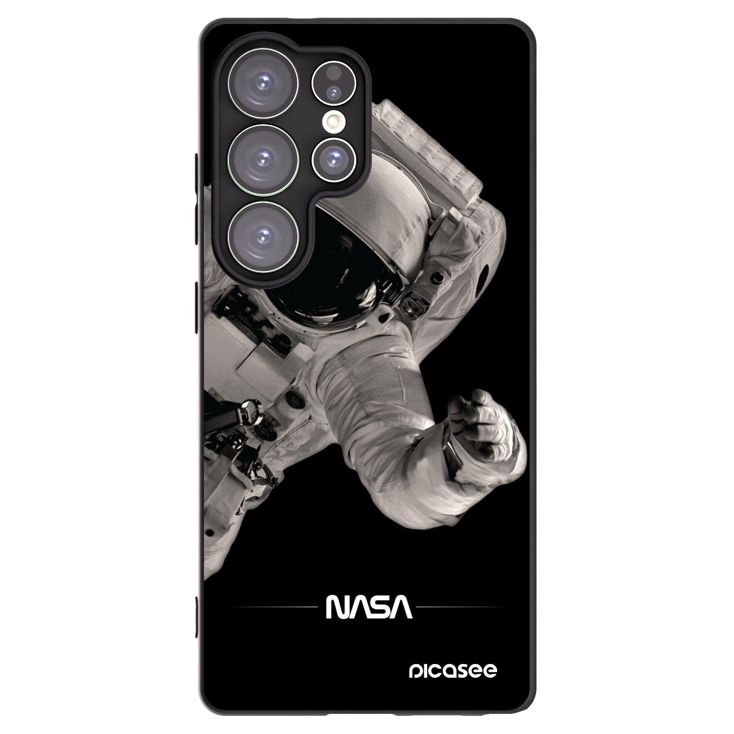 Picasee fekete szilikon tok az alábbi mobiltelefonokra Samsung Galaxy S25 Ultra 5G - Astronaut Big