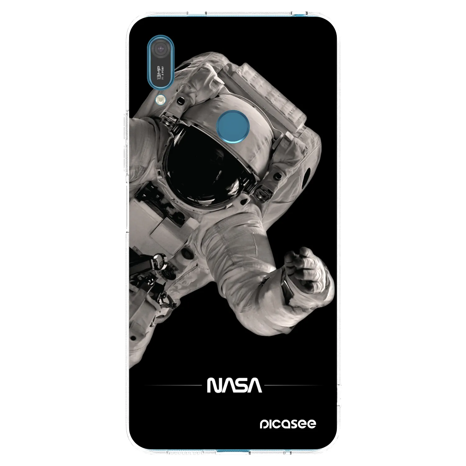 Picasee átlátszó szilikon tok az alábbi mobiltelefonokra Huawei Y7 2019 - Astronaut Big