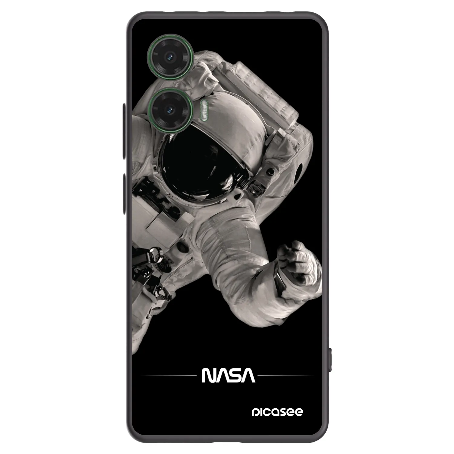 Picasee fekete szilikon tok az alábbi mobiltelefonokra Motorola Moto G35 5G - Astronaut Big