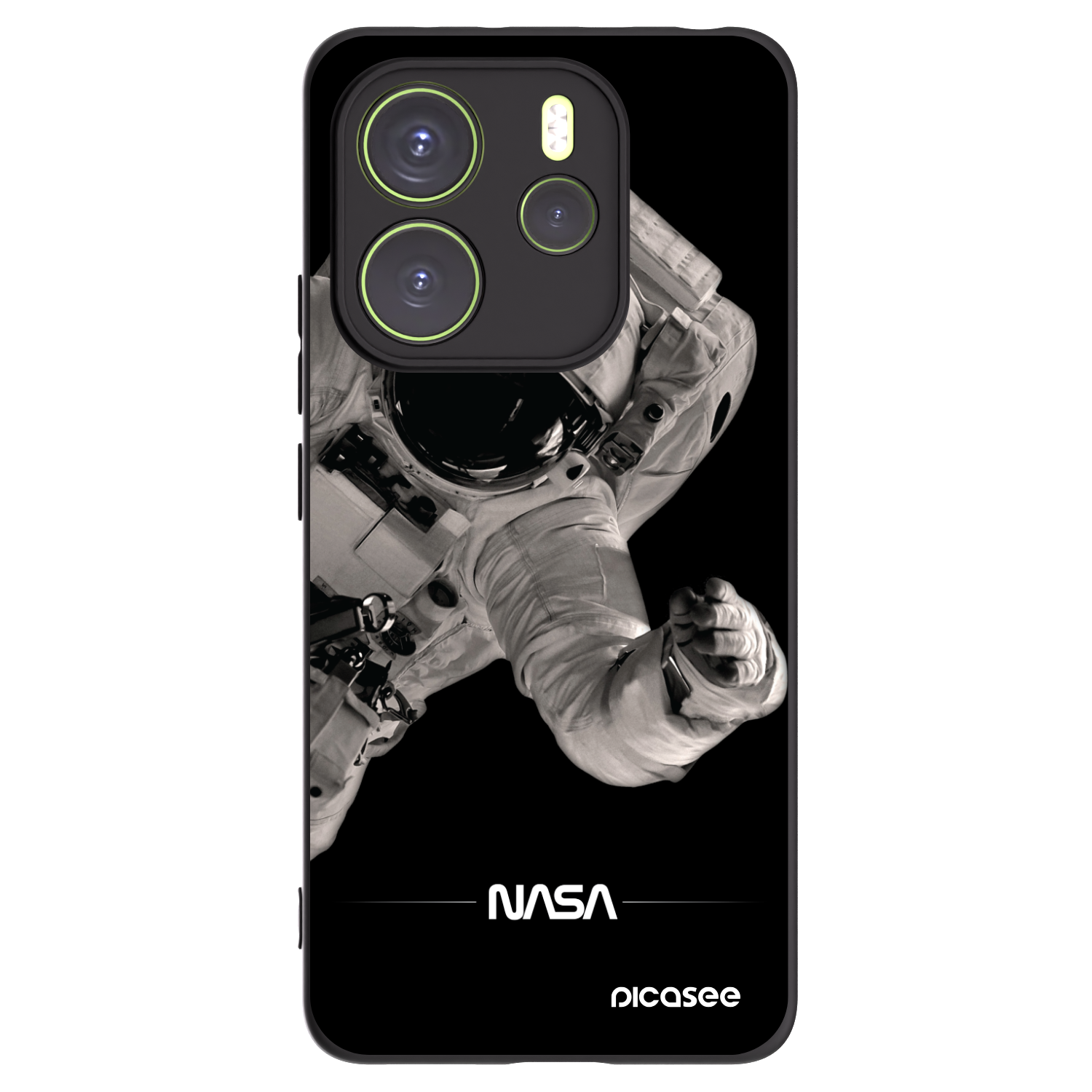 Picasee fekete szilikon tok az alábbi mobiltelefonokra Xiaomi Redmi Note 14 4G - Astronaut Big