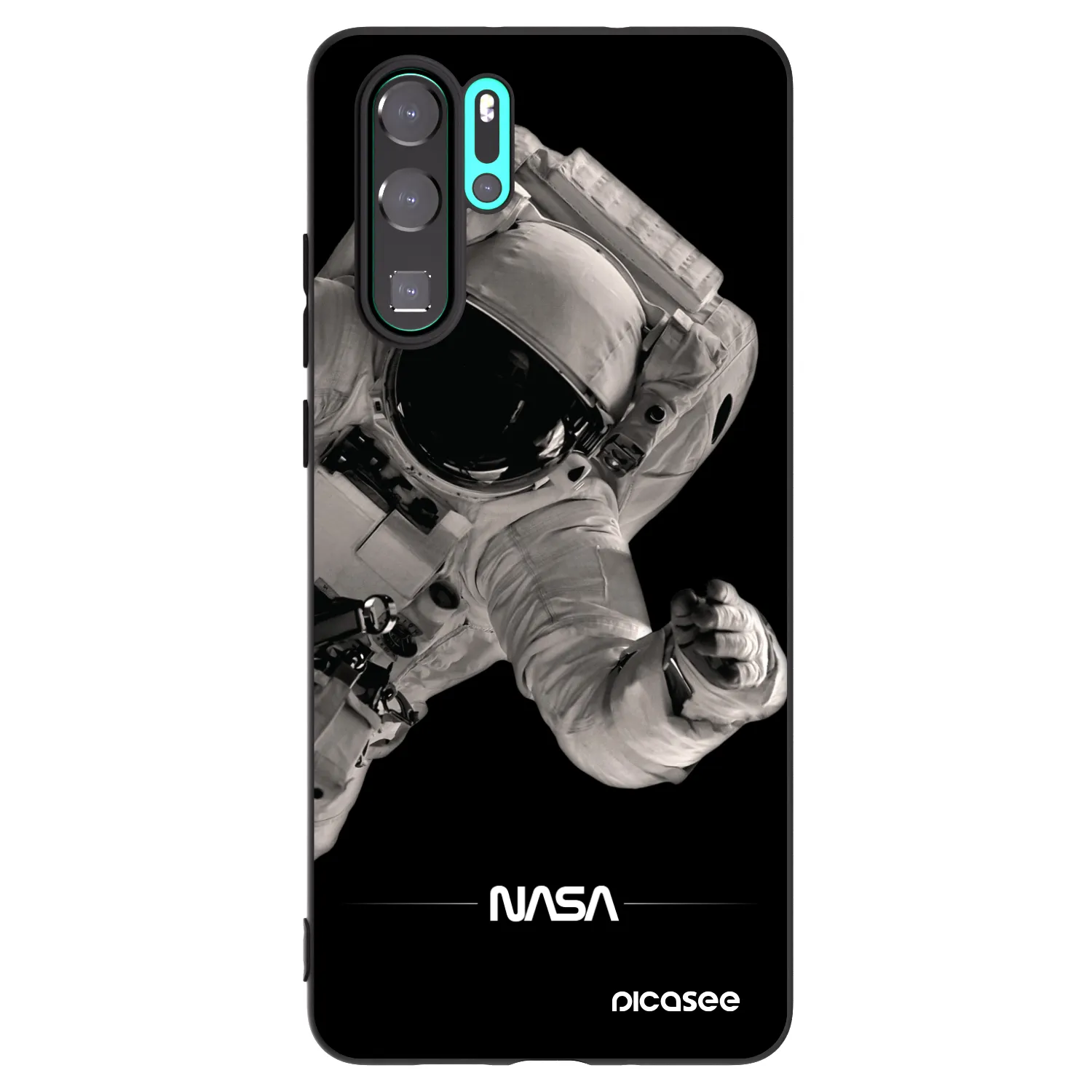 Picasee fekete szilikon tok az alábbi mobiltelefonokra Huawei P30 Pro - Astronaut Big