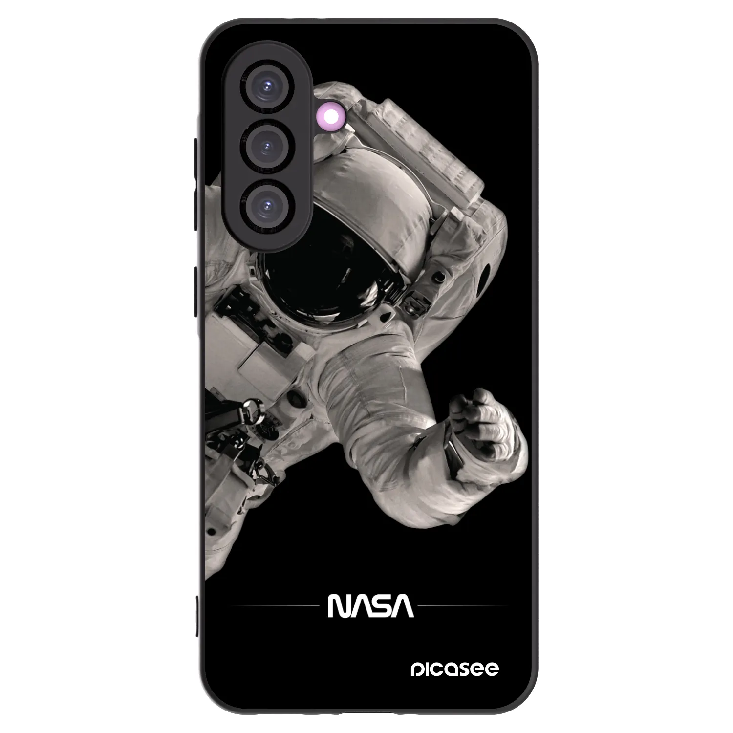 Picasee fekete szilikon tok az alábbi mobiltelefonokra Samsung Galaxy A56 5G A566B - Astronaut Big