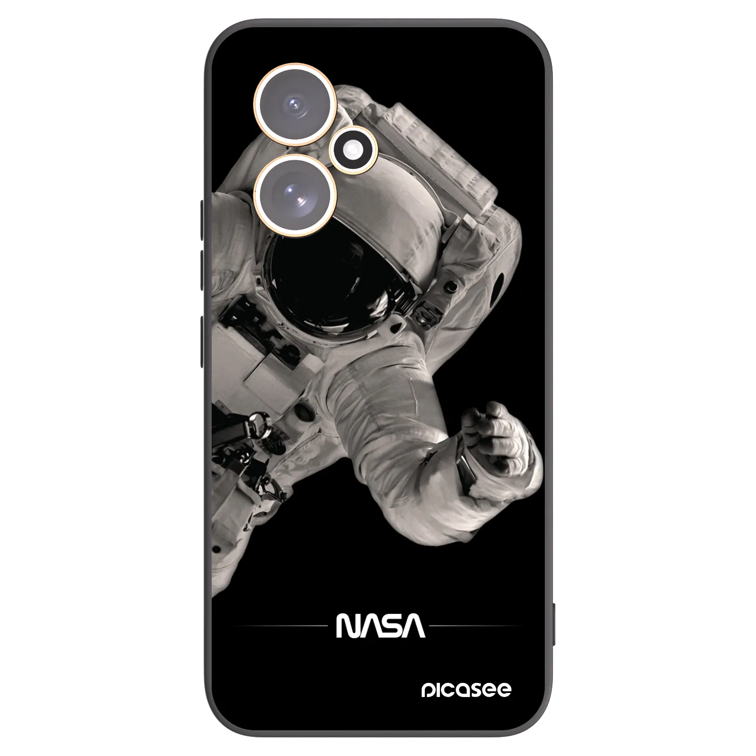 Picasee fekete szilikon tok az alábbi mobiltelefonokra Honor 400 5G - Astronaut Big