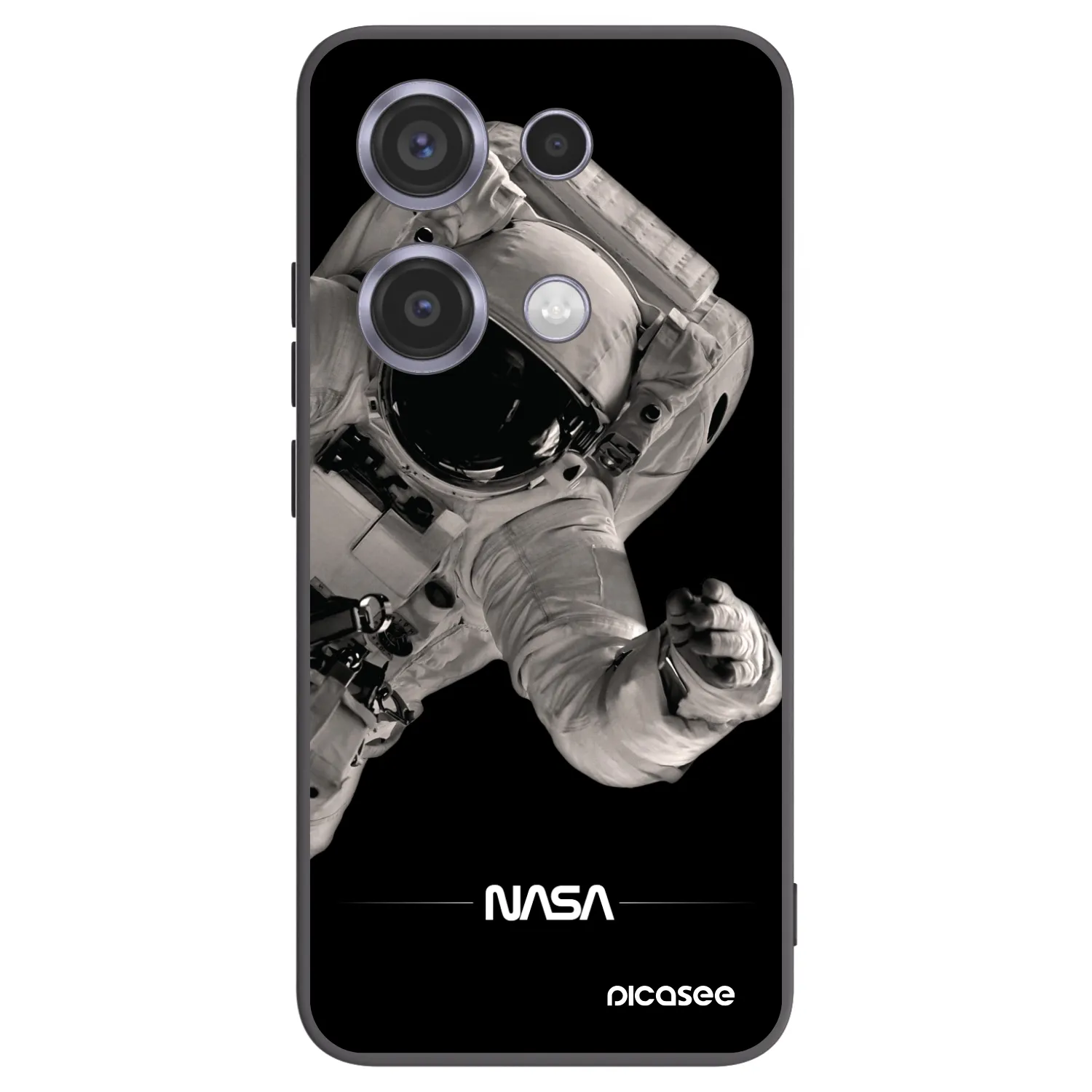 Picasee fekete szilikon tok az alábbi mobiltelefonokra Xiaomi Redmi Note 14S - Astronaut Big