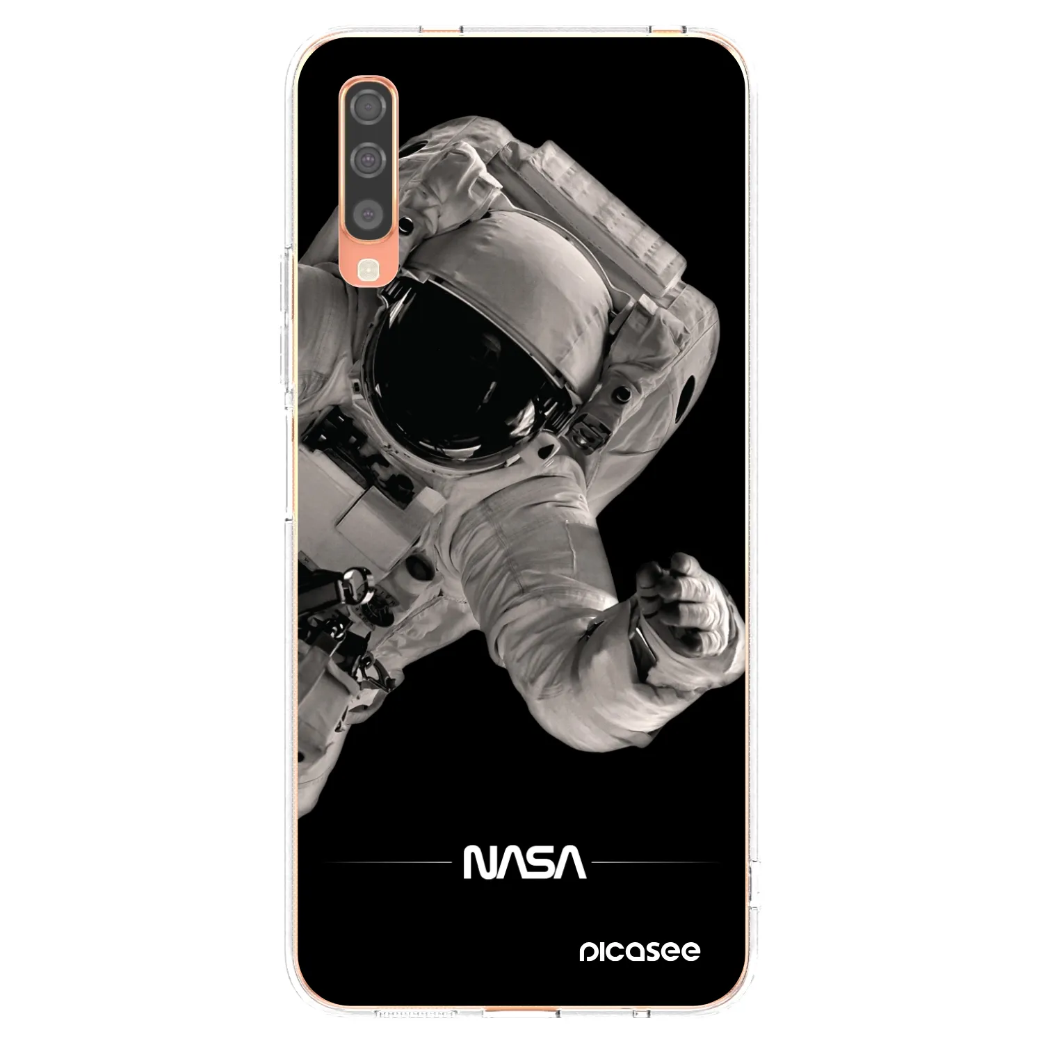 Picasee átlátszó szilikon tok az alábbi mobiltelefonokra Samsung Galaxy A70 A705F - Astronaut Big