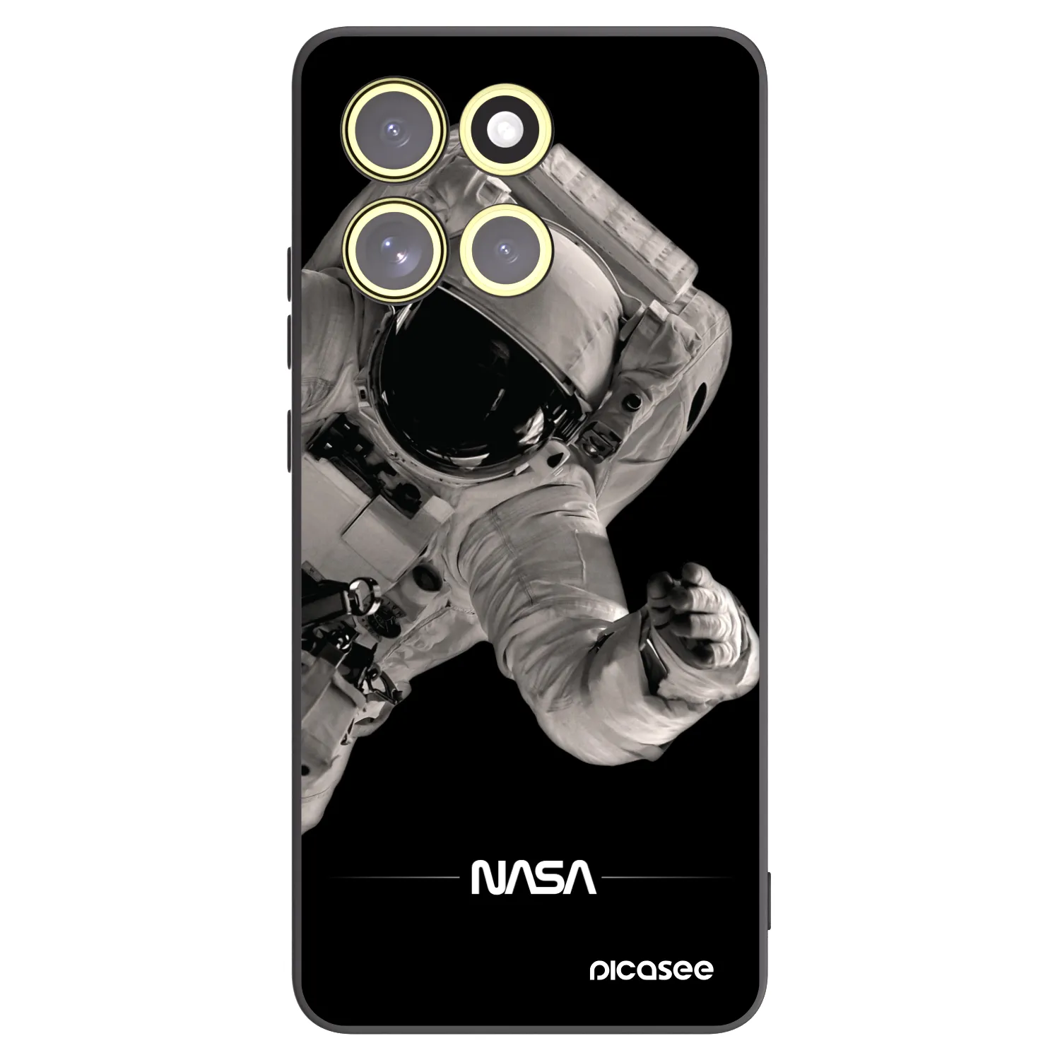 Picasee fekete szilikon tok az alábbi mobiltelefonokra Motorola Moto G86 5G - Astronaut Big