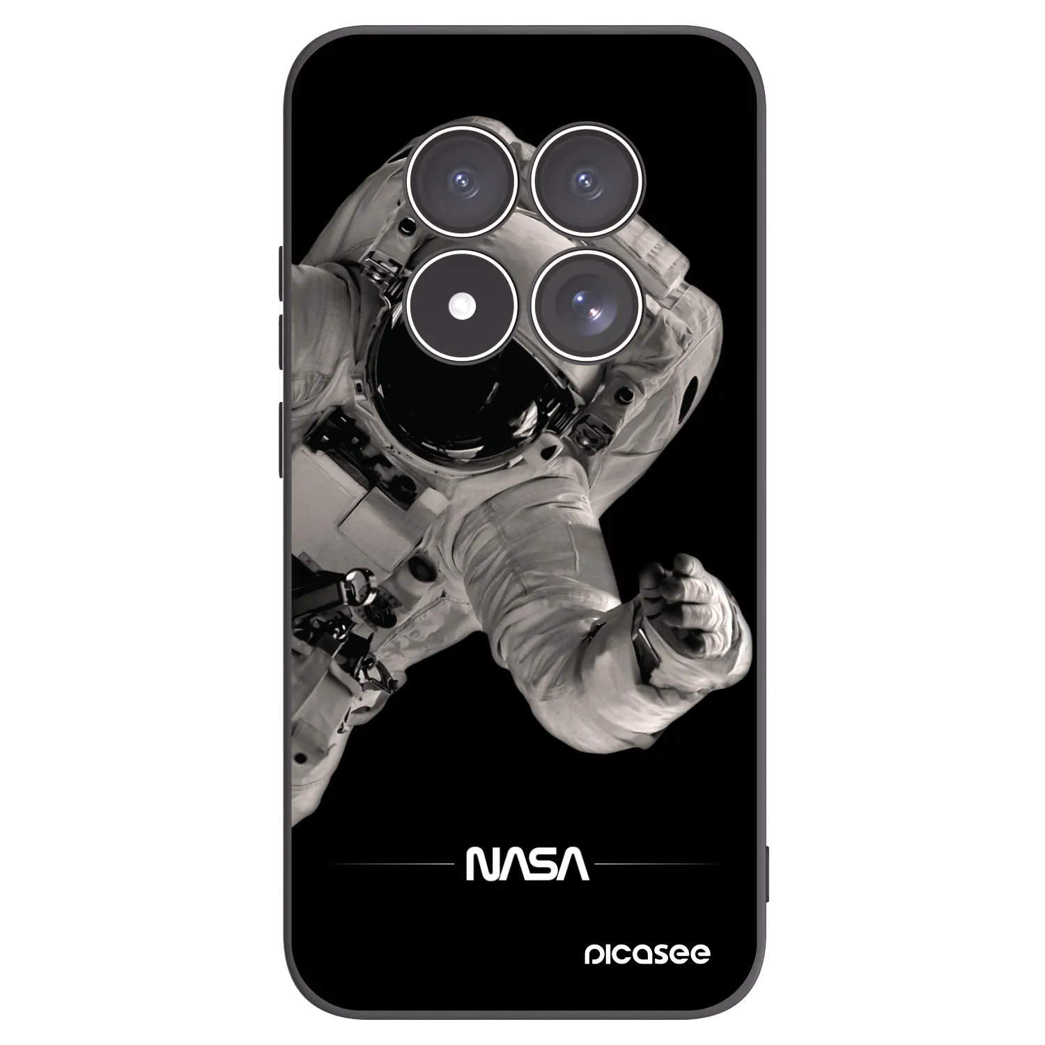 Picasee fekete szilikon tok az alábbi mobiltelefonokra Xiaomi Redmi Note 15 Pro 4G - Astronaut Big