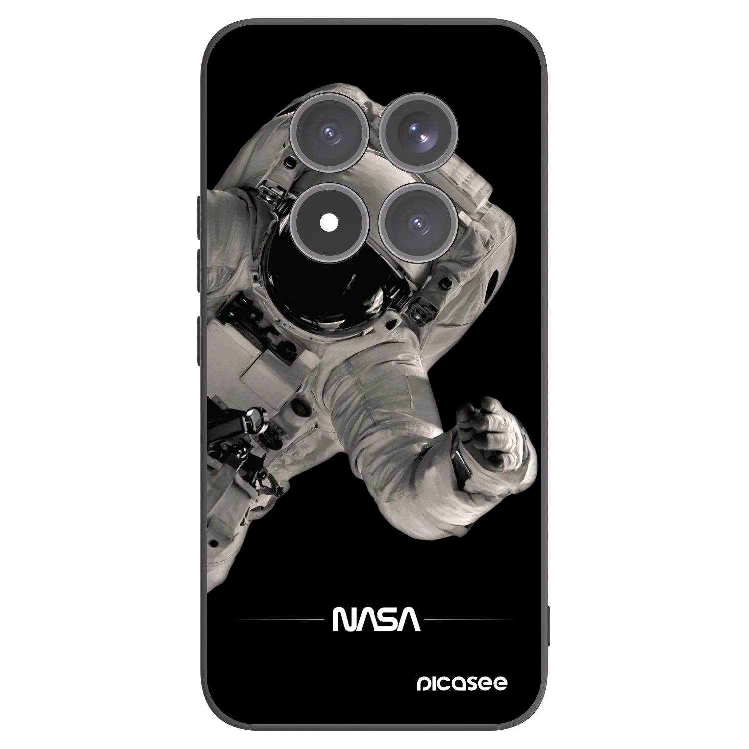 Picasee fekete szilikon tok az alábbi mobiltelefonokra Xiaomi Redmi Note 15 Pro+ - Astronaut Big