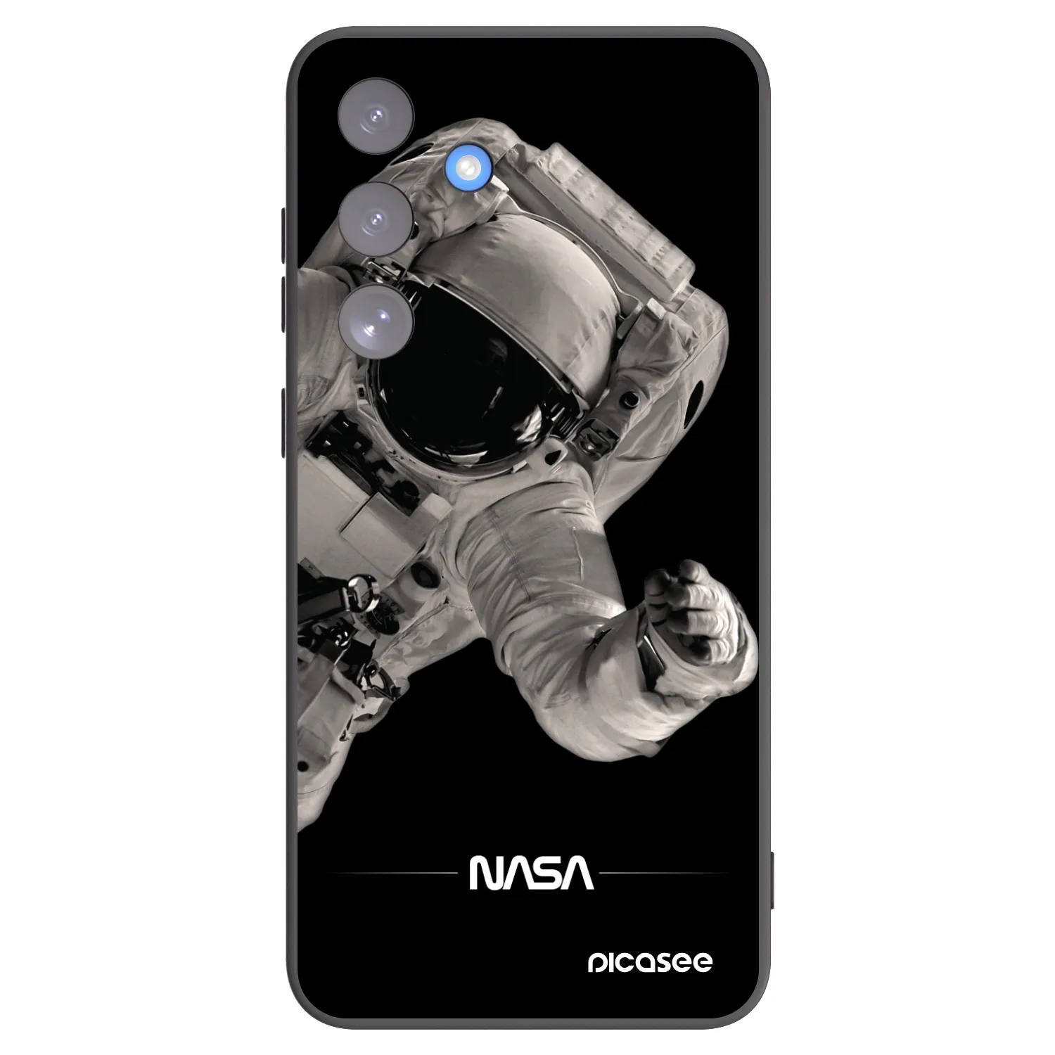 Picasee fekete szilikon tok az alábbi mobiltelefonokra Samsung Galaxy S25 FE 5G - Astronaut Big