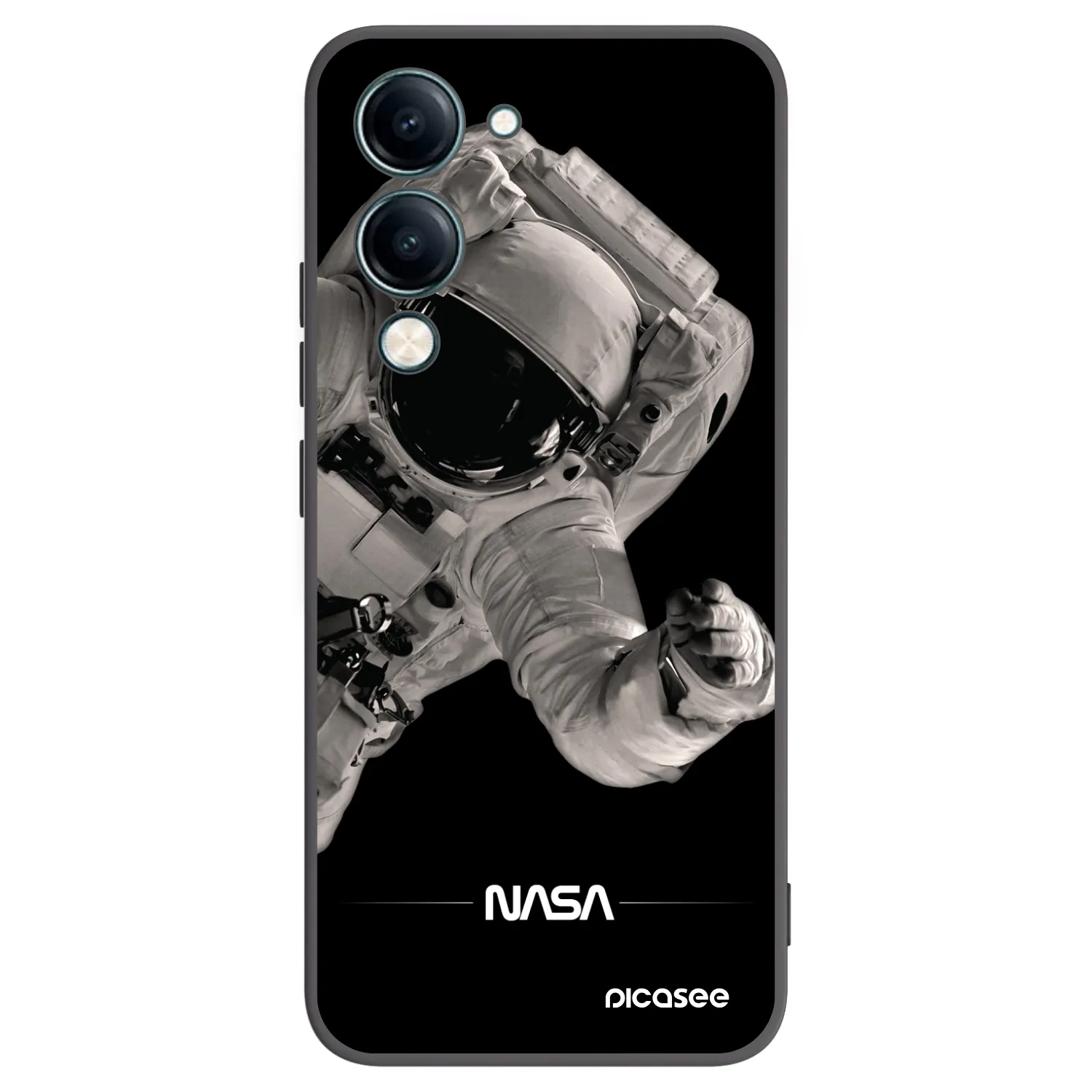 Picasee fekete szilikon tok az alábbi mobiltelefonokra Vivo Y29s 5G - Astronaut Big
