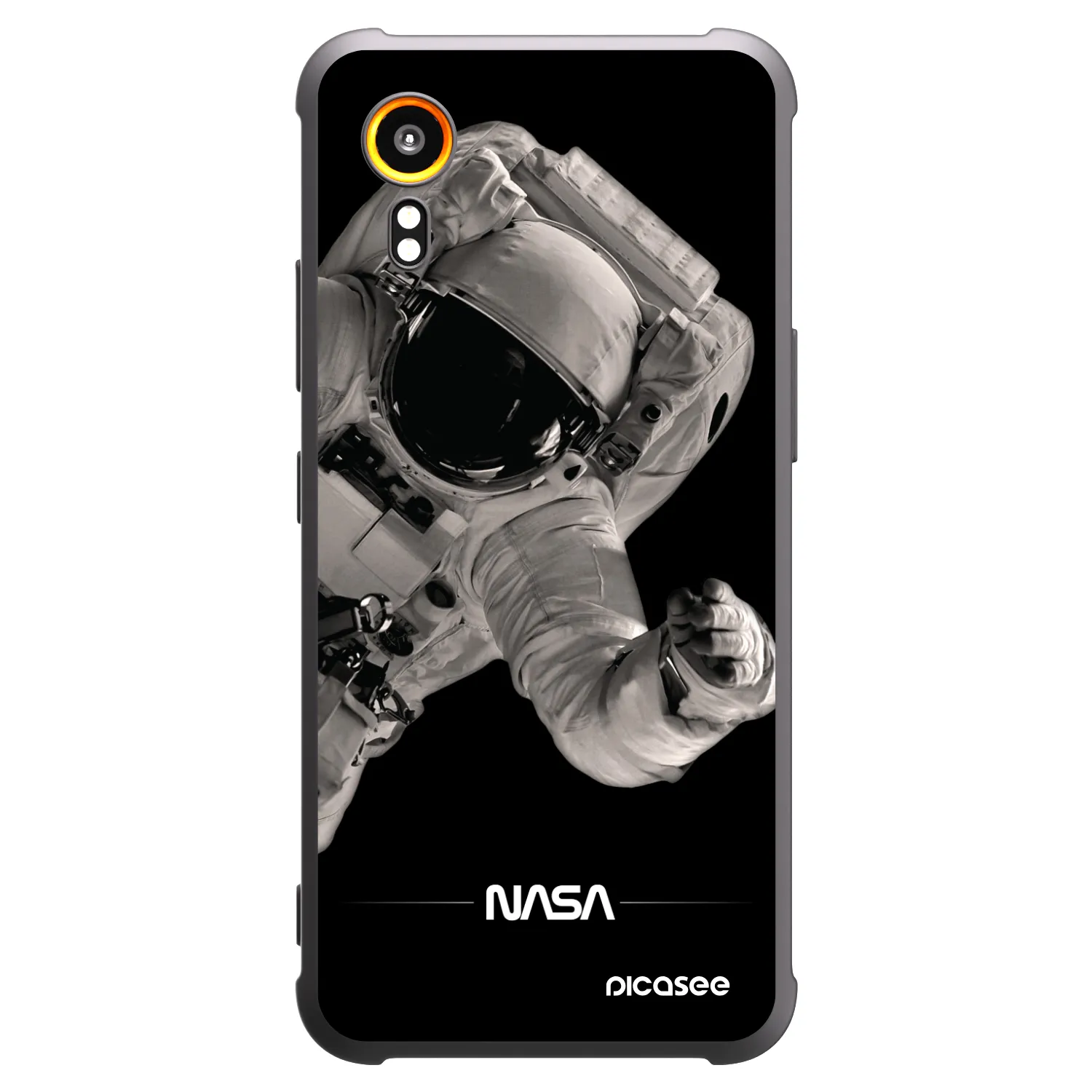 Picasee fekete szilikon tok az alábbi mobiltelefonokra Samsung Galaxy Xcover 7 - Astronaut Big