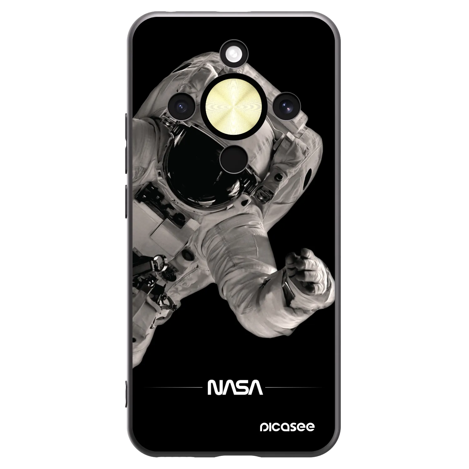 Picasee fekete szilikon tok az alábbi mobiltelefonokra Honor Magic8 Lite 5G - Astronaut Big