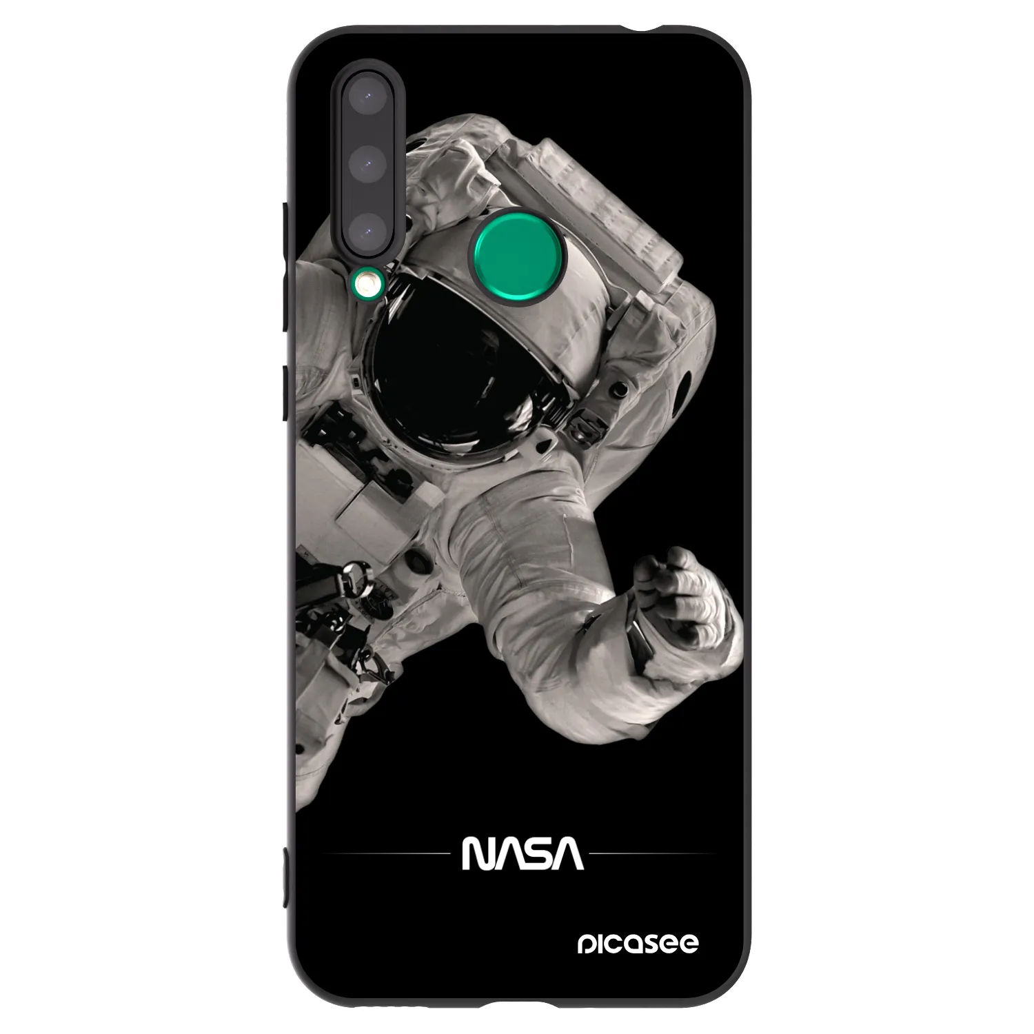 Picasee fekete szilikon tok az alábbi mobiltelefonokra Honor 20 Lite - Astronaut Big