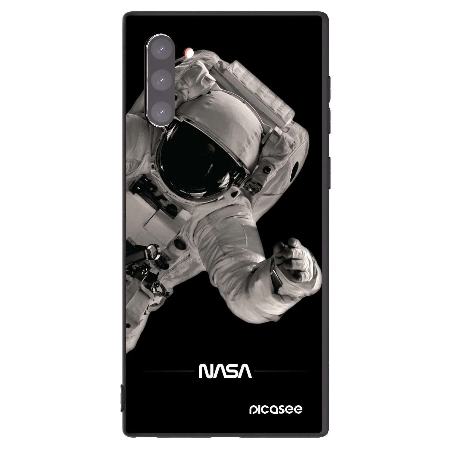 Picasee fekete szilikon tok az alábbi mobiltelefonokra Samsung Galaxy Note 10 N970F - Astronaut Big