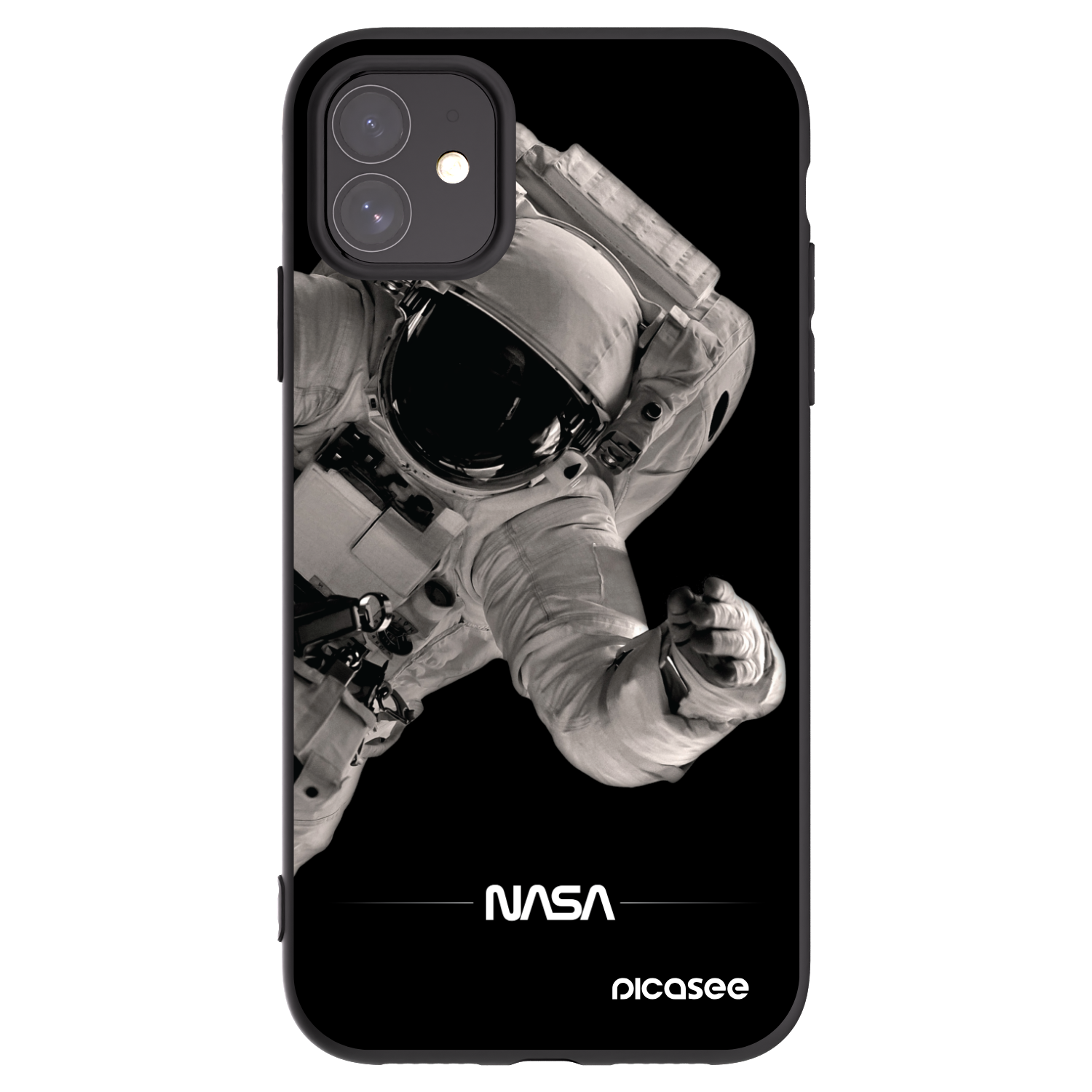 Picasee fekete szilikon tok az alábbi mobiltelefonokra Apple iPhone 11 - Astronaut Big