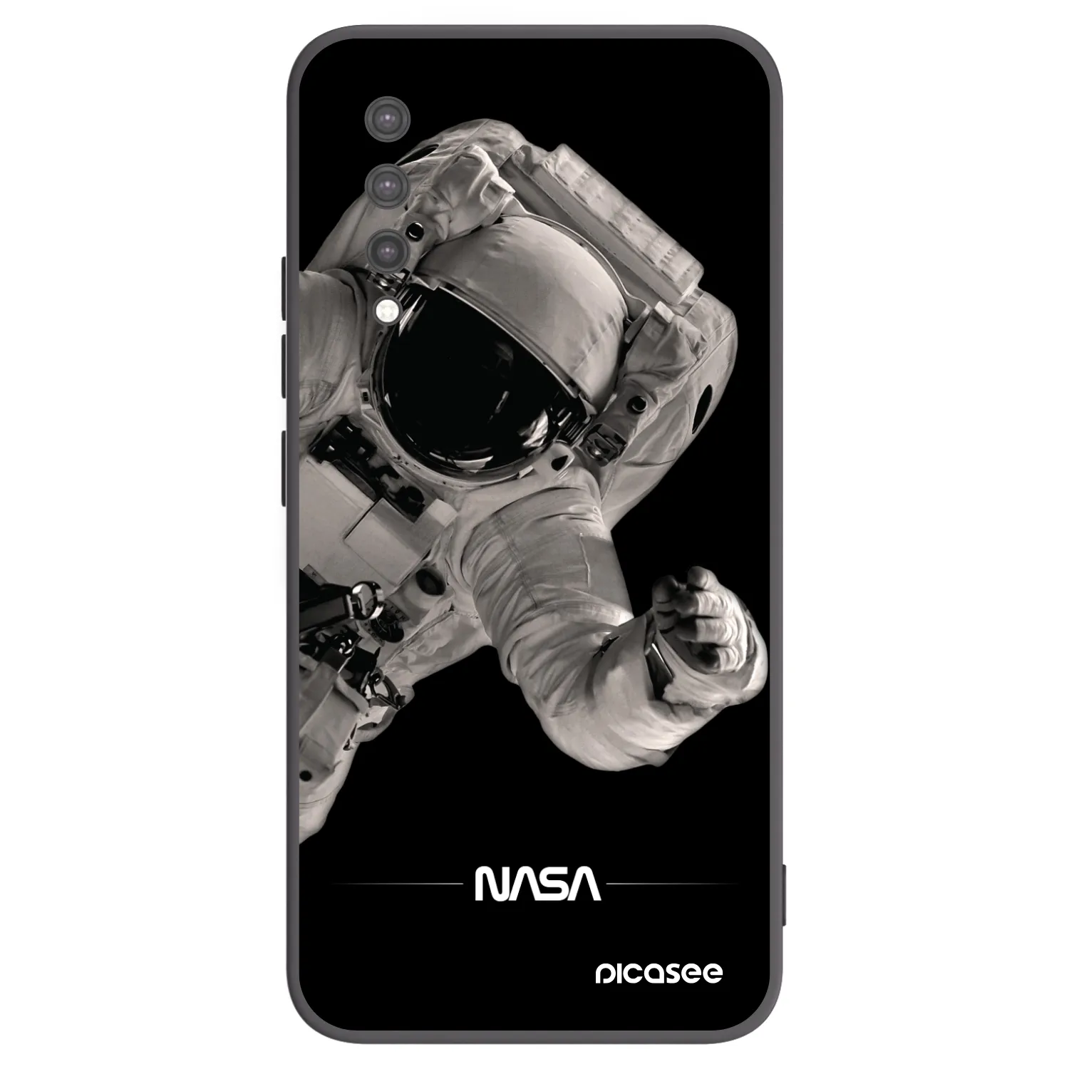 Picasee fekete szilikon tok az alábbi mobiltelefonokra Xiaomi Mi 9 Lite - Astronaut Big