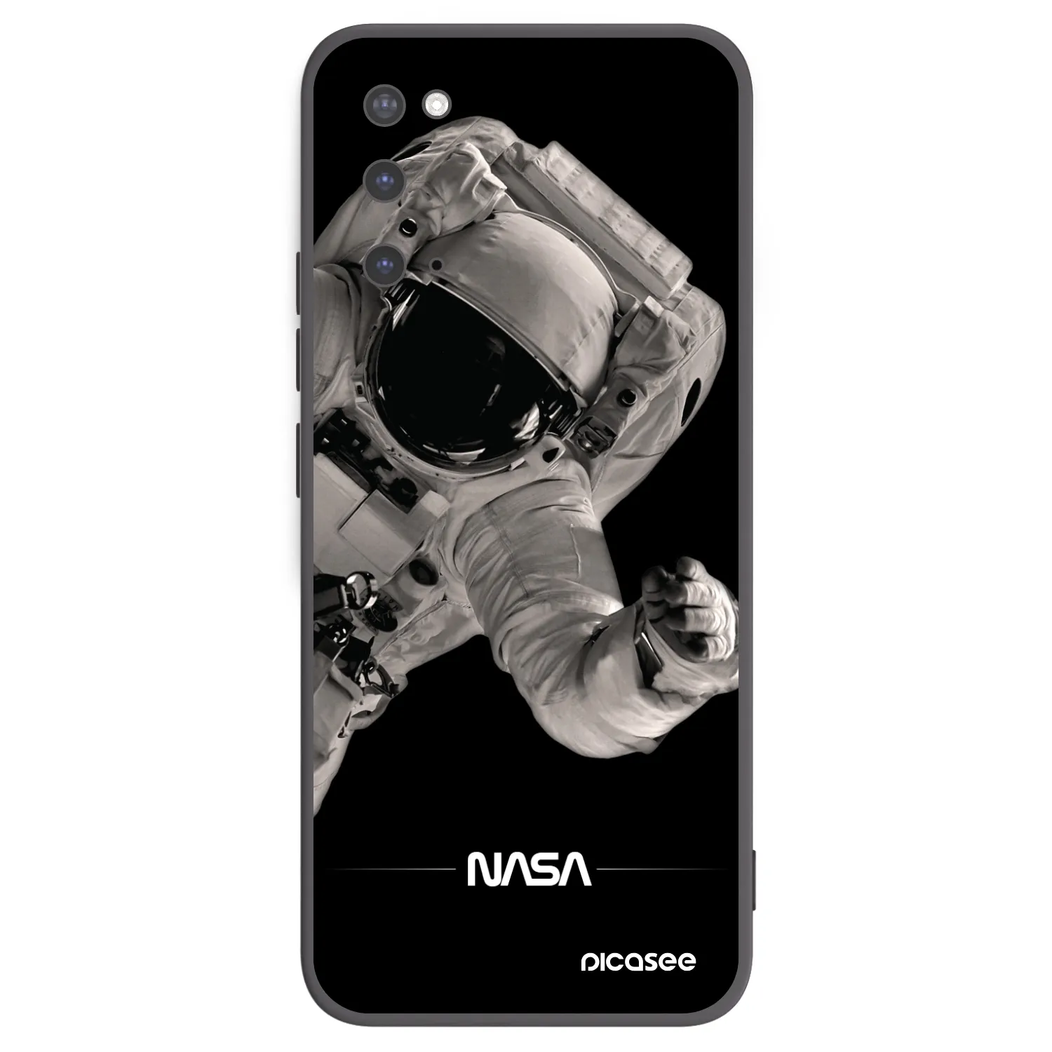 Picasee fekete szilikon tok az alábbi mobiltelefonokra Samsung Galaxy S20 G980F - Astronaut Big
