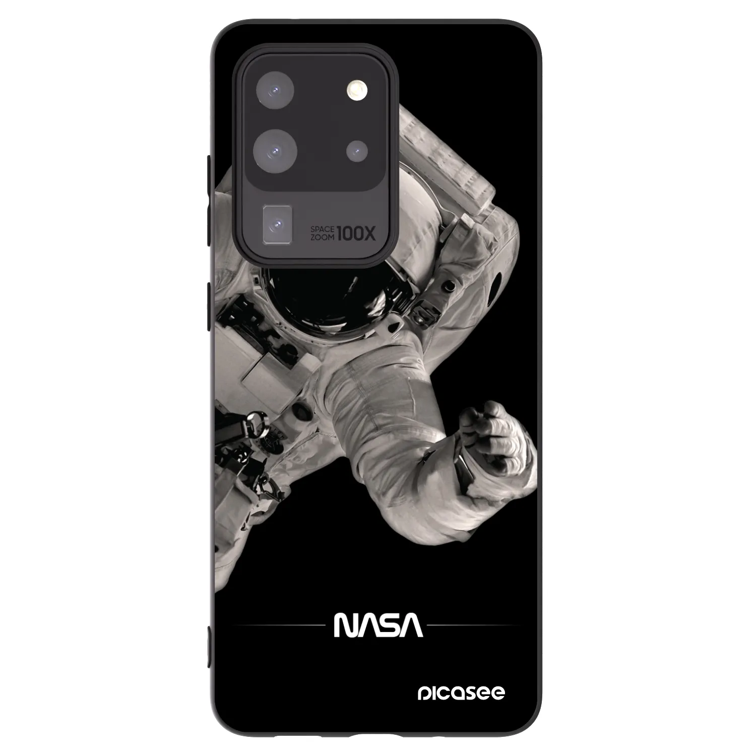 Picasee fekete szilikon tok az alábbi mobiltelefonokra Samsung Galaxy S20 Ultra 5G G988F - Astronaut Big