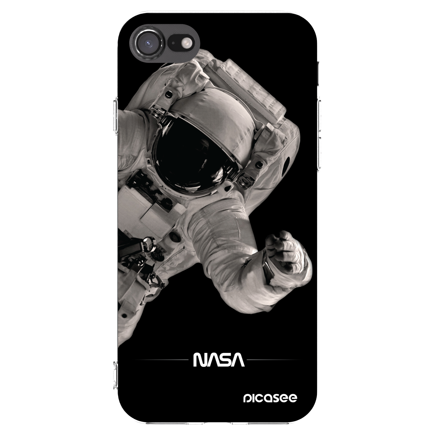 Picasee átlátszó szilikon tok az alábbi mobiltelefonokra Apple iPhone SE 2020 - Astronaut Big